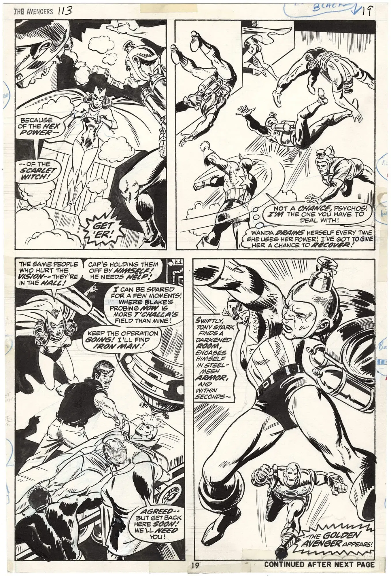 Avengers #113 p19