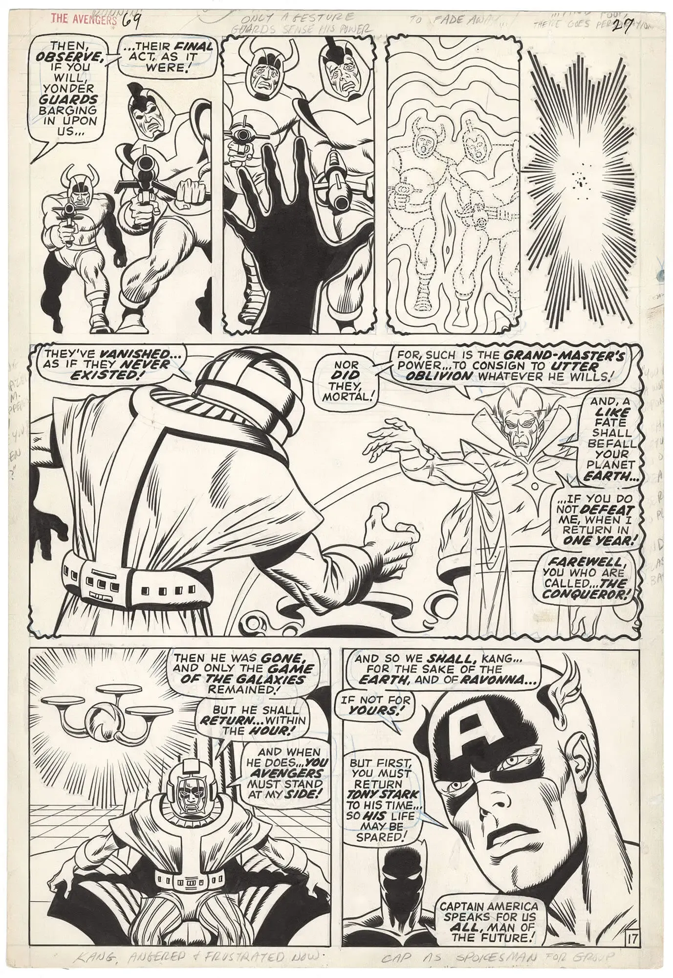 Avengers #69 p17 (Kang and Grandmaster)