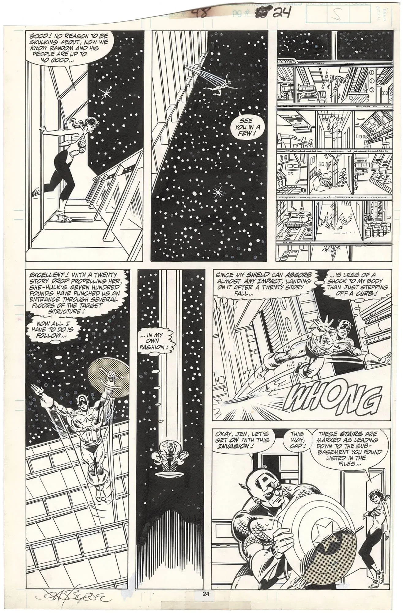 Avengers West Coast #48 p24 (Signed)