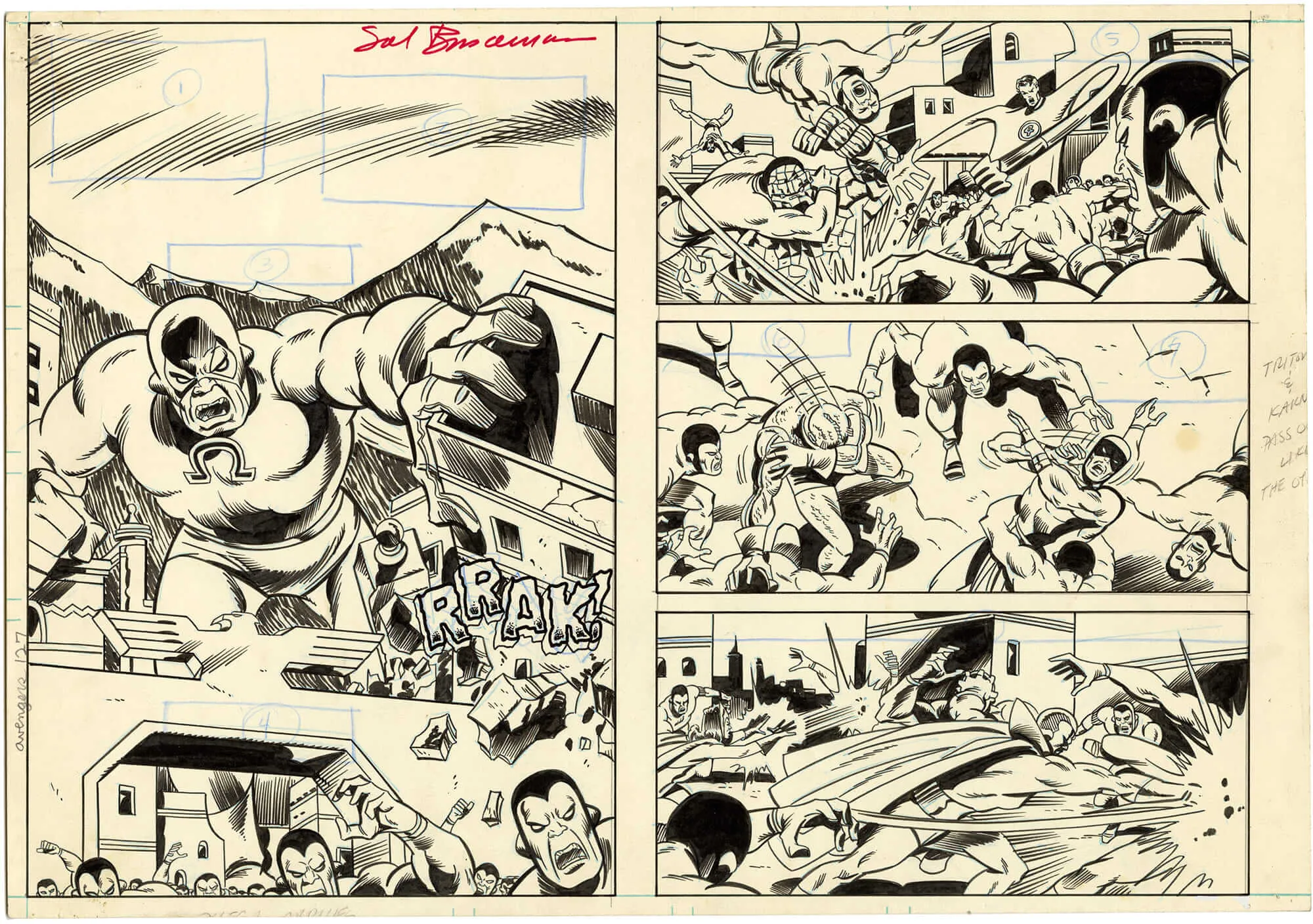 Avengers #127 p15-16 (Signed)