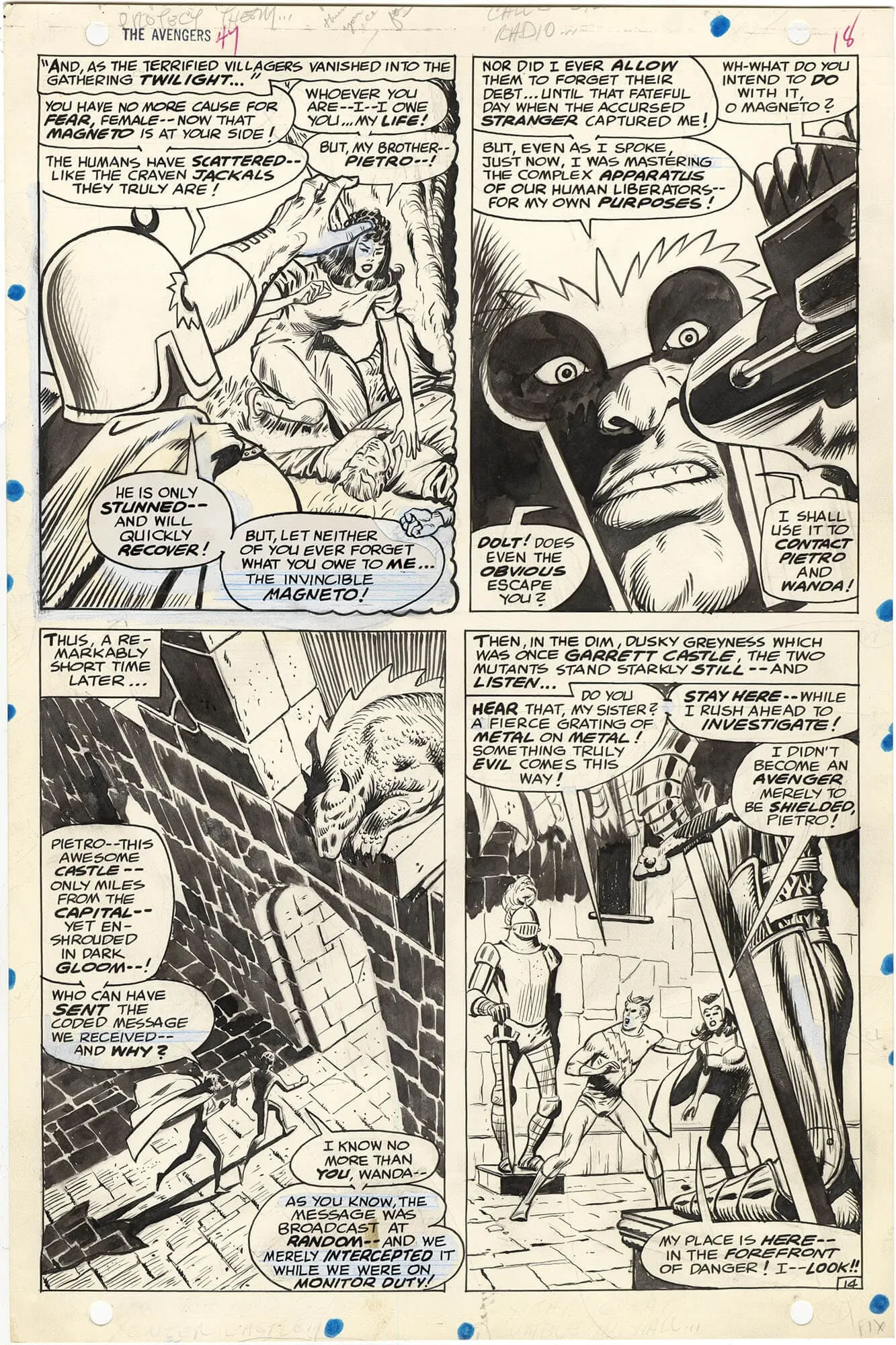 Avengers #47 p14 (Magneto)