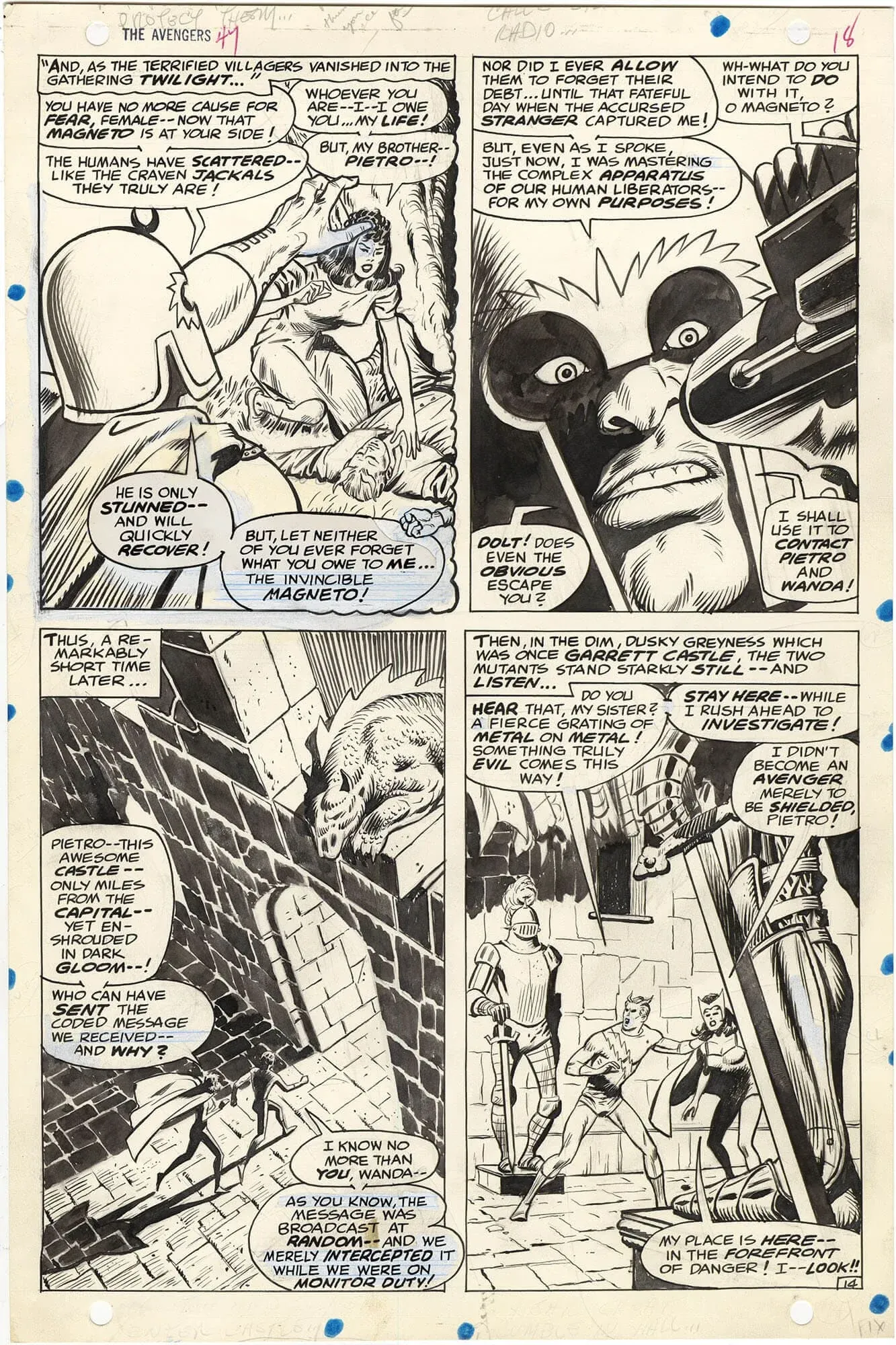 Avengers #47 p14 (Magneto)