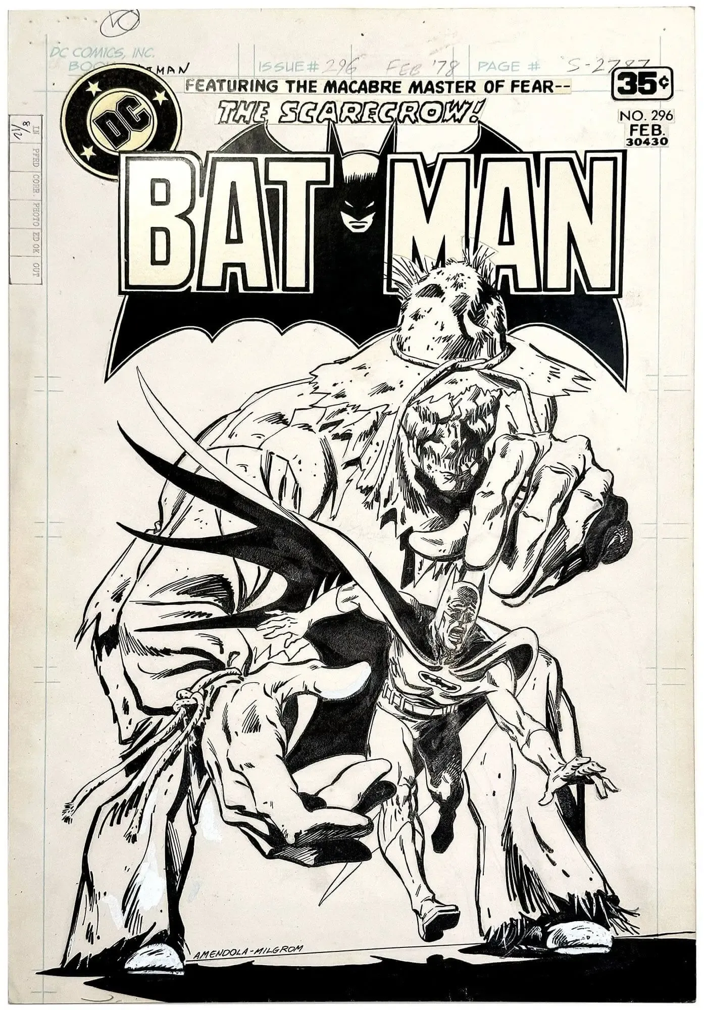 Batman #296 Cover (Scarecrow)