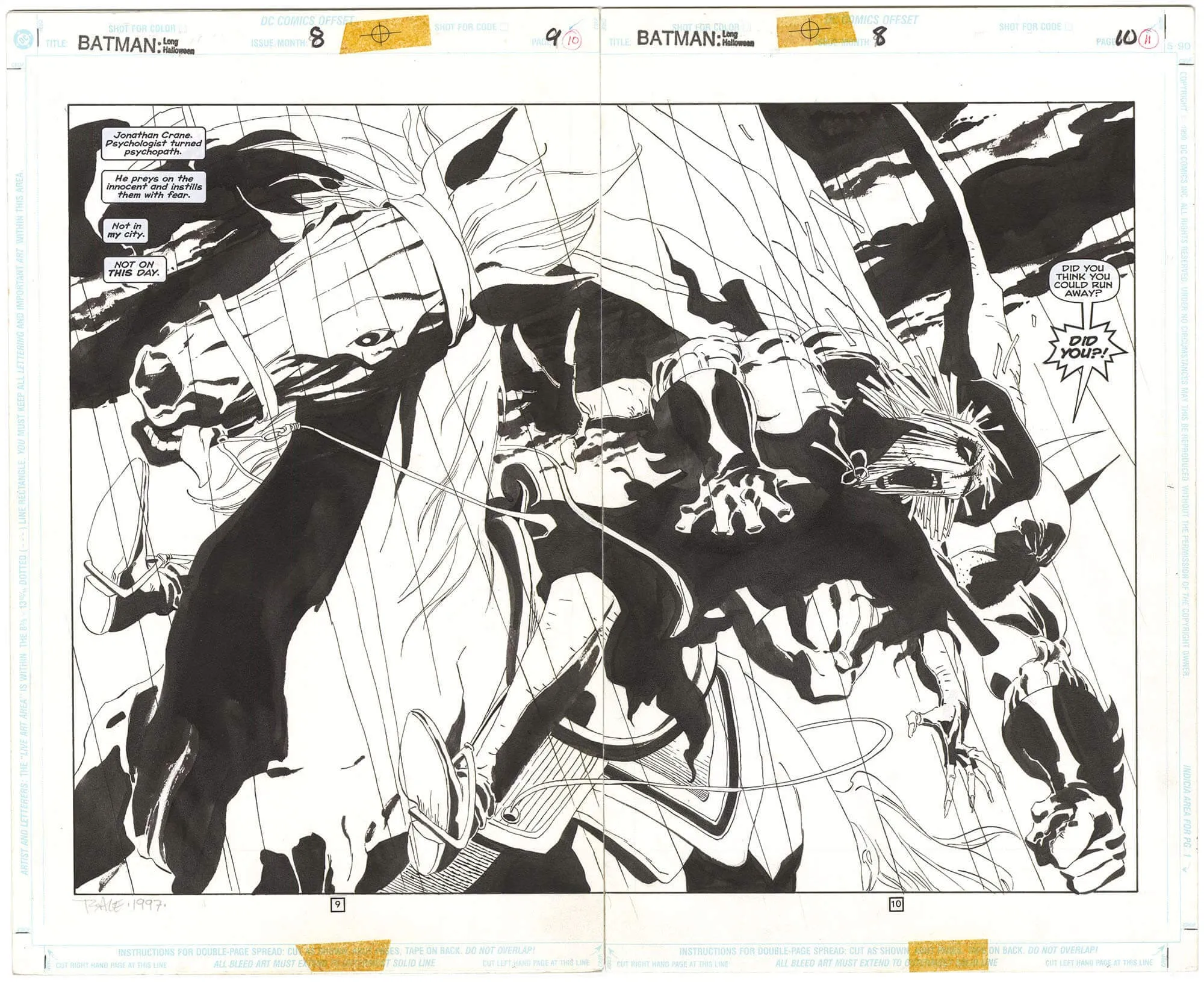 Batman: The Long Halloween #8 p9-10 (Double Spread)