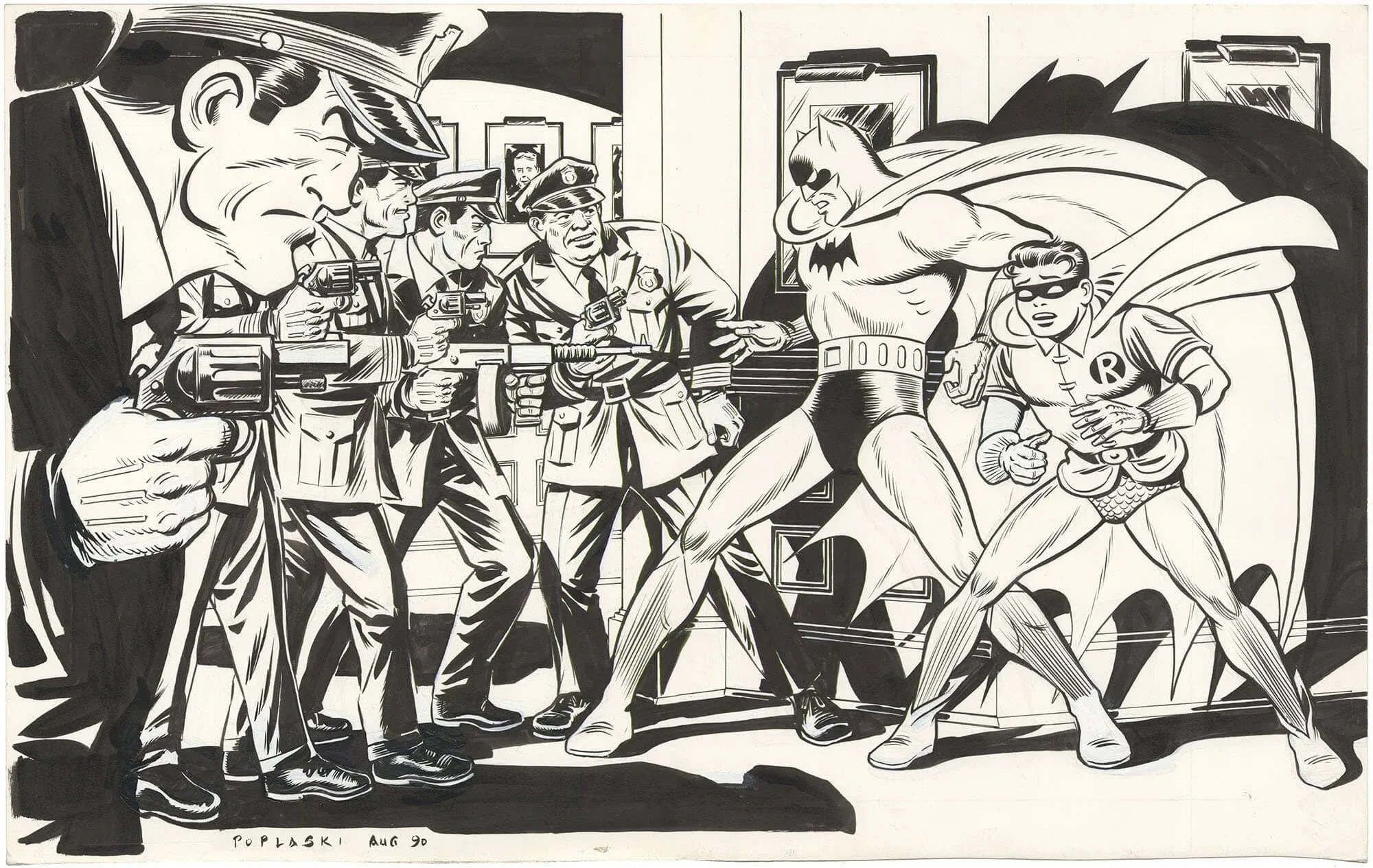 Batman: The Dailies 1944 - 1945  Cover (Signed)