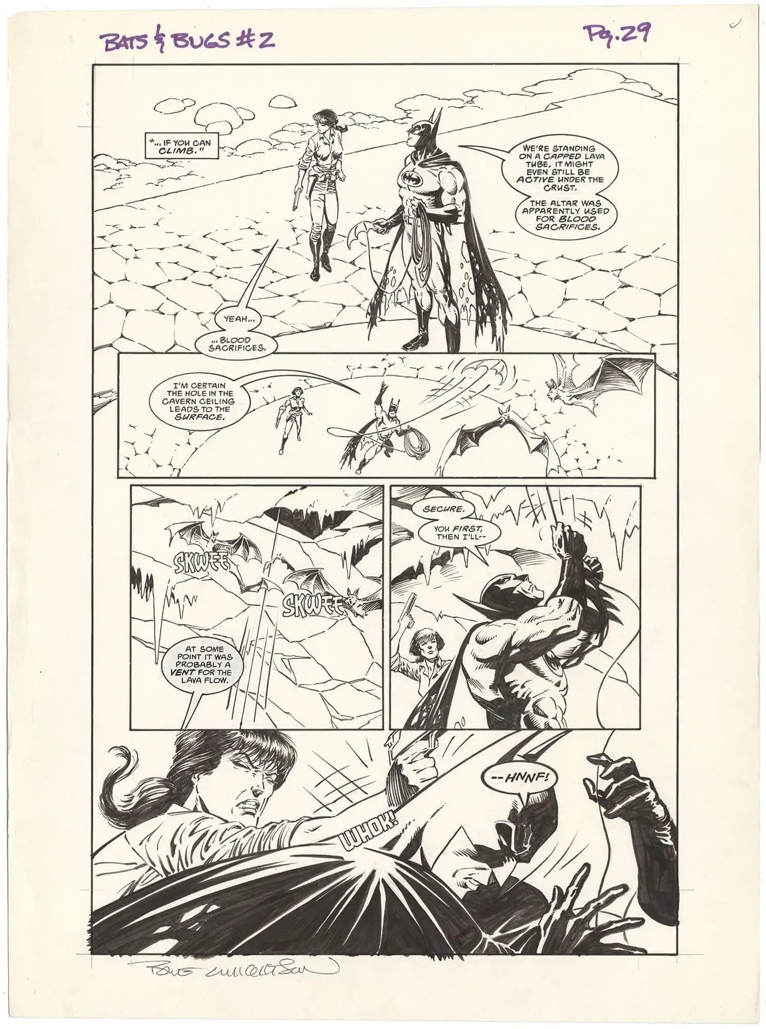 Batman/Aliens #2 p29 (Signed)