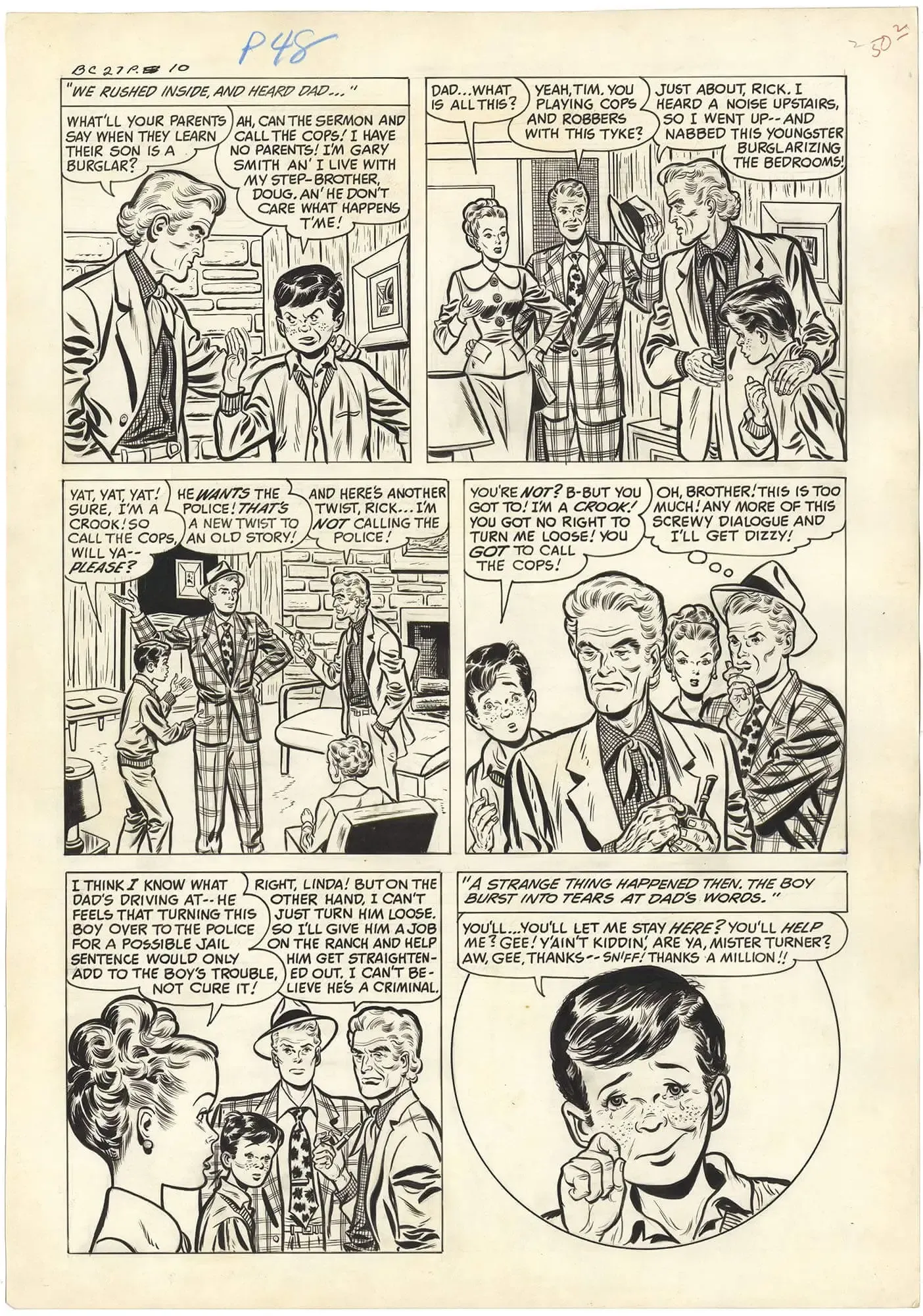 Black Cat #27 p10 (Large Art)