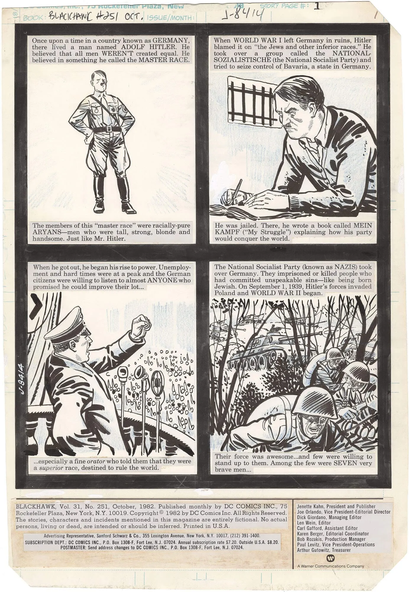 Blackhawk #251 p1 (Hitler)