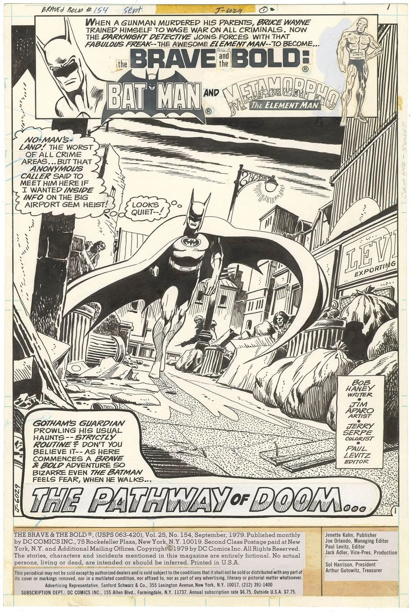 Brave and the Bold #154 p1 (Awesome Batman)