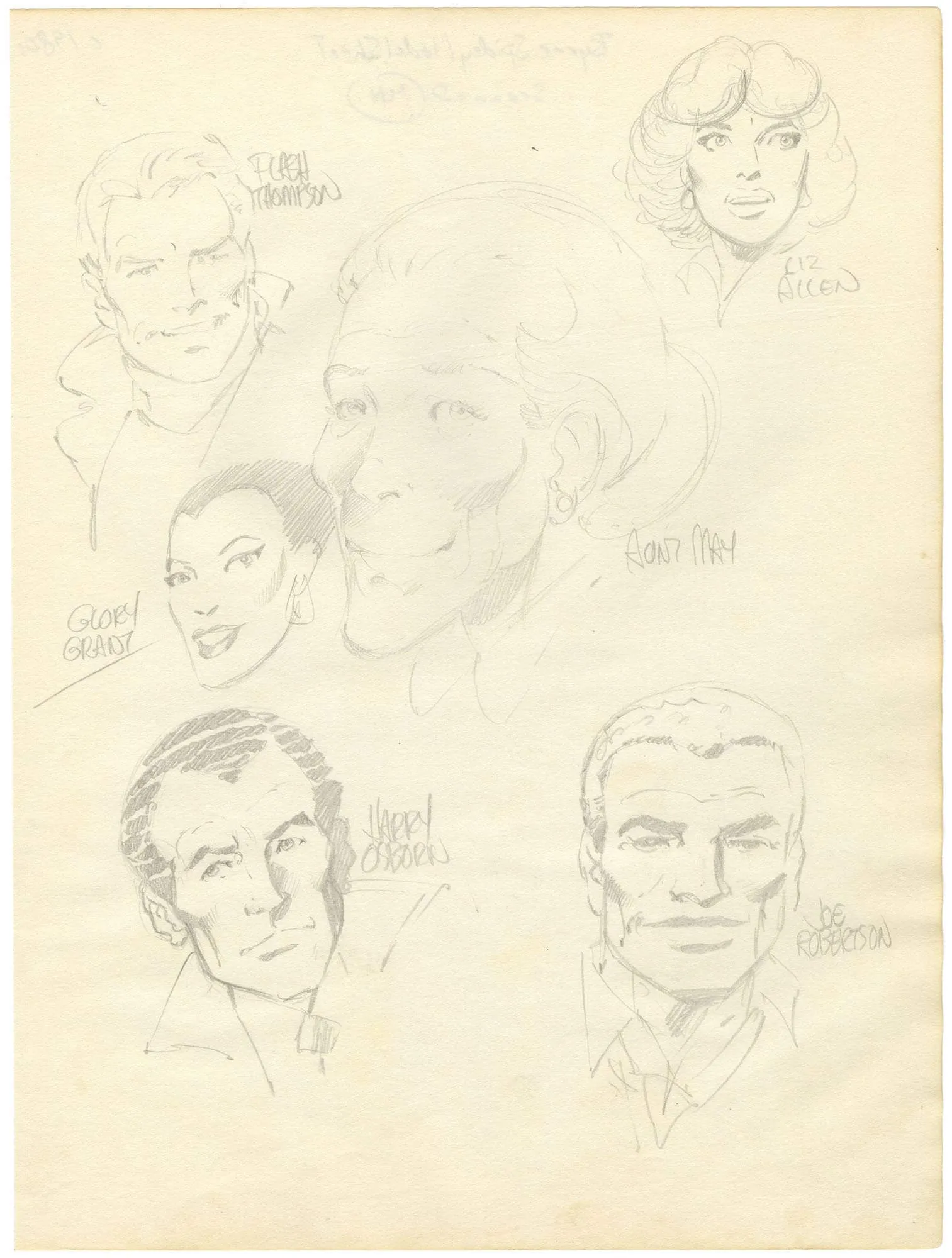 Byrne Spidey Model Sheet