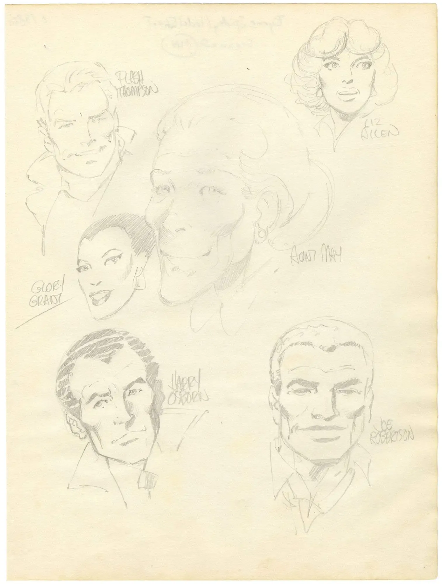 Byrne Spidey Model Sheet