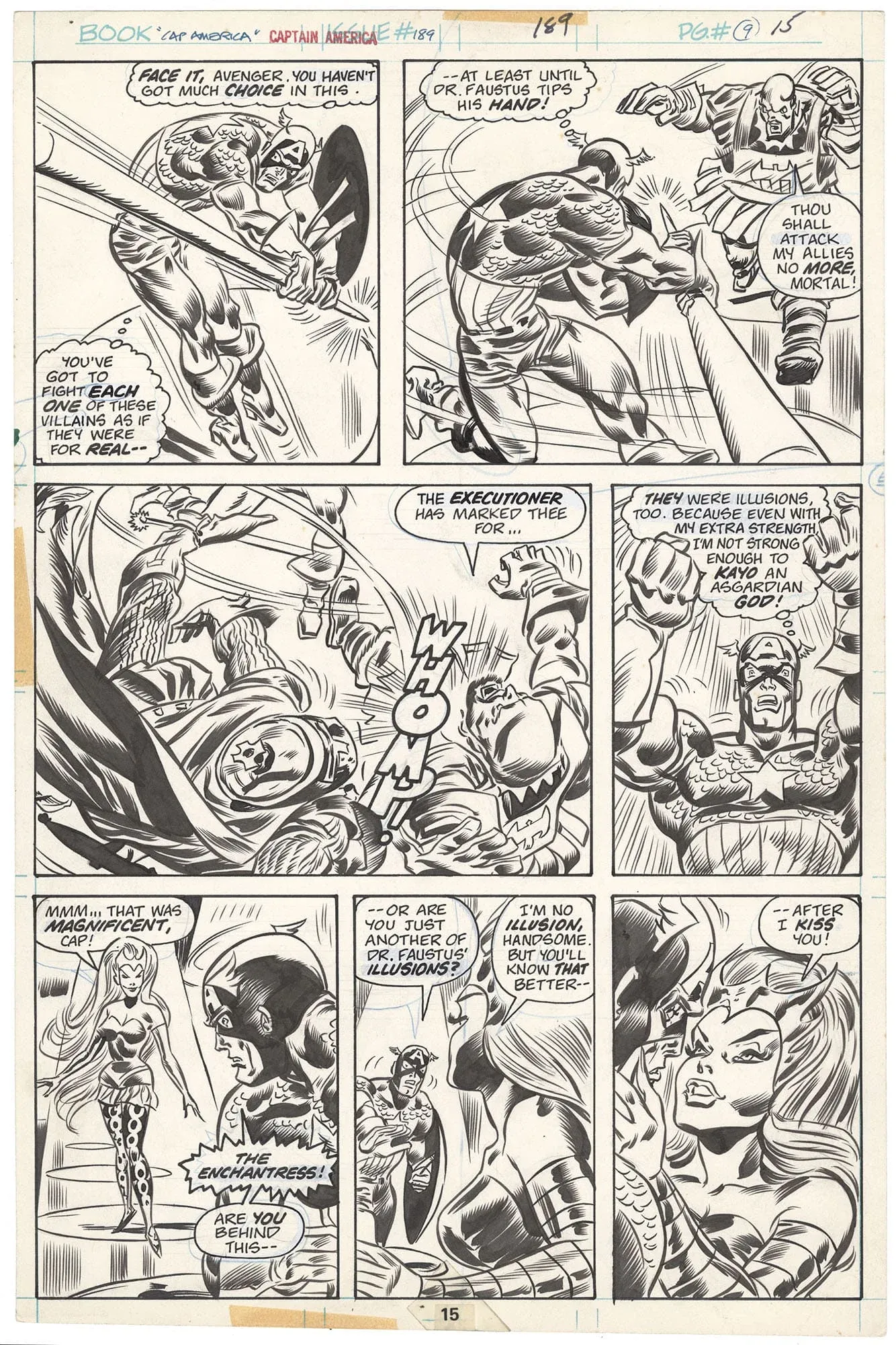 Captain America #189 p15 (Enchantress Kiss!)