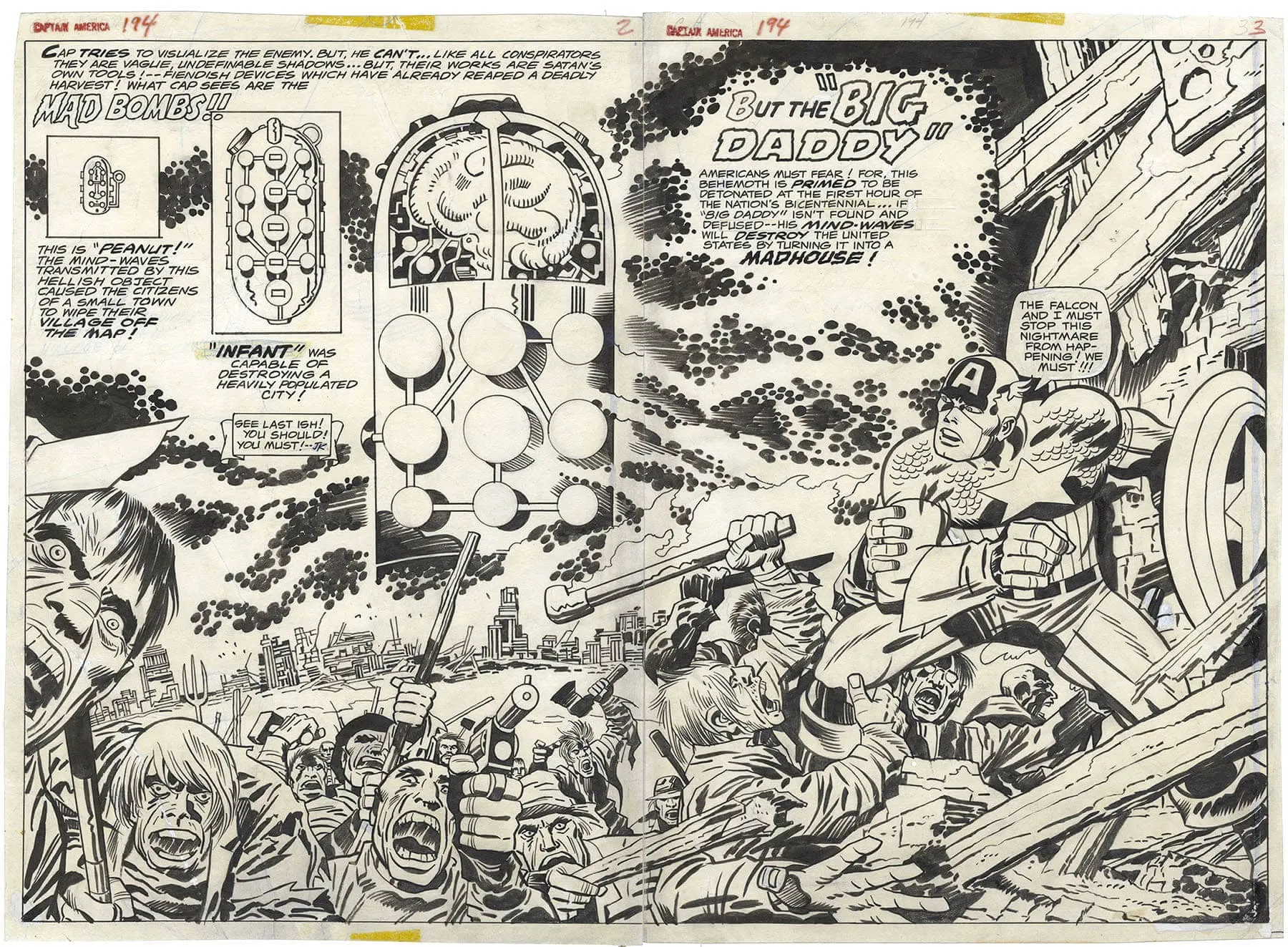 Captain America and Falcon #194 p2+p3 (Double Spread)