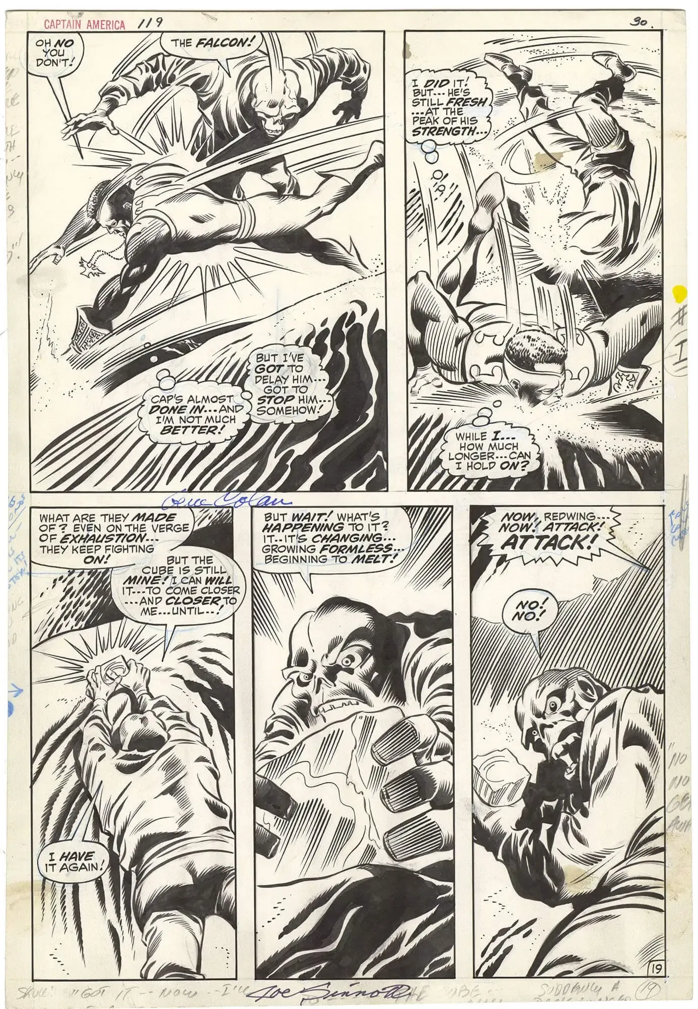 Captain America #119 p19 (Early Falcon Battle)