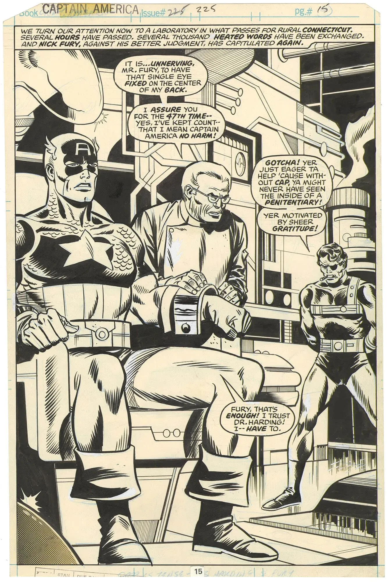 Captain America #225 p15 (Splash)