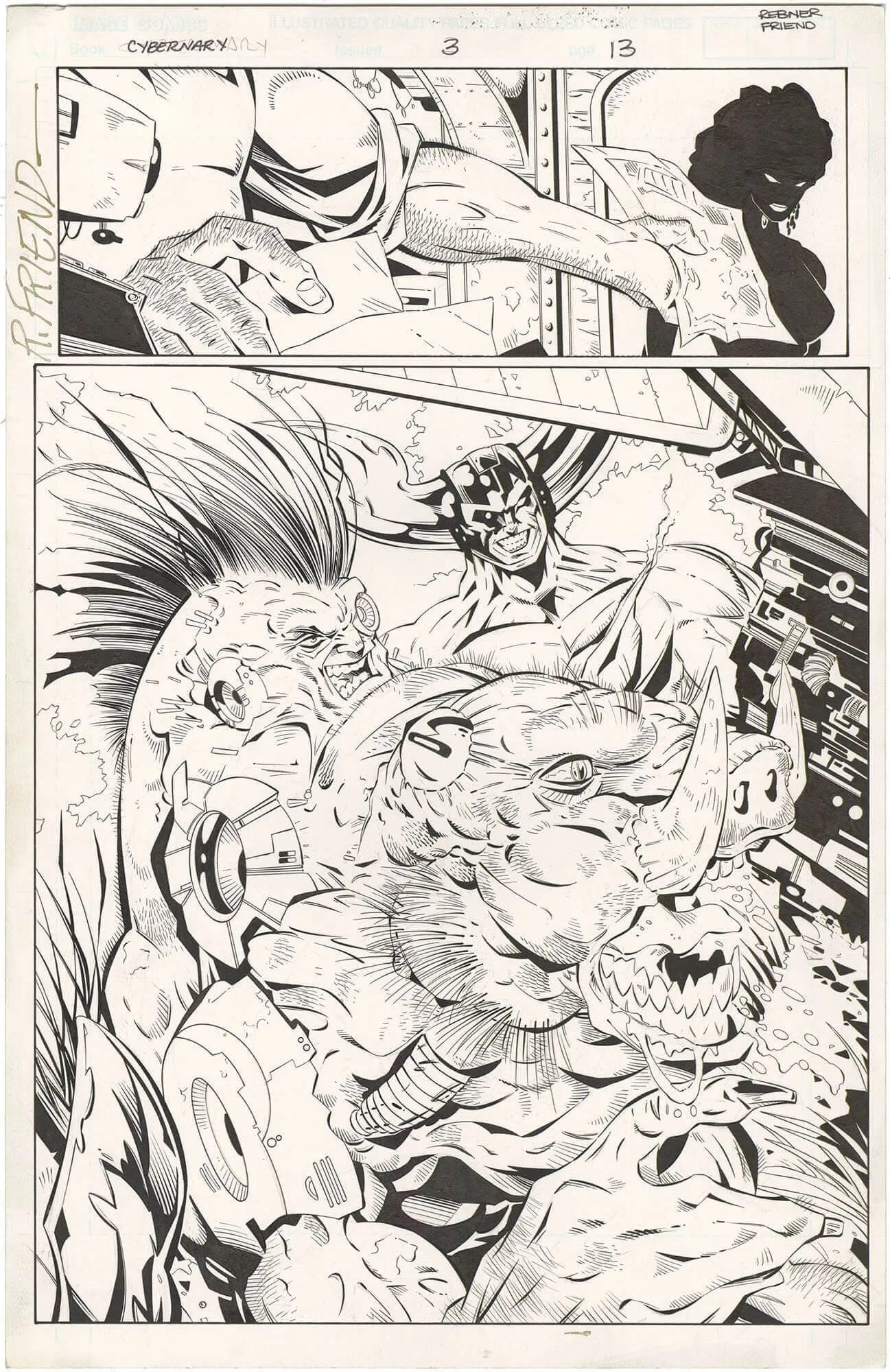 Cybernary #3 p13 (Splash)(Signed)