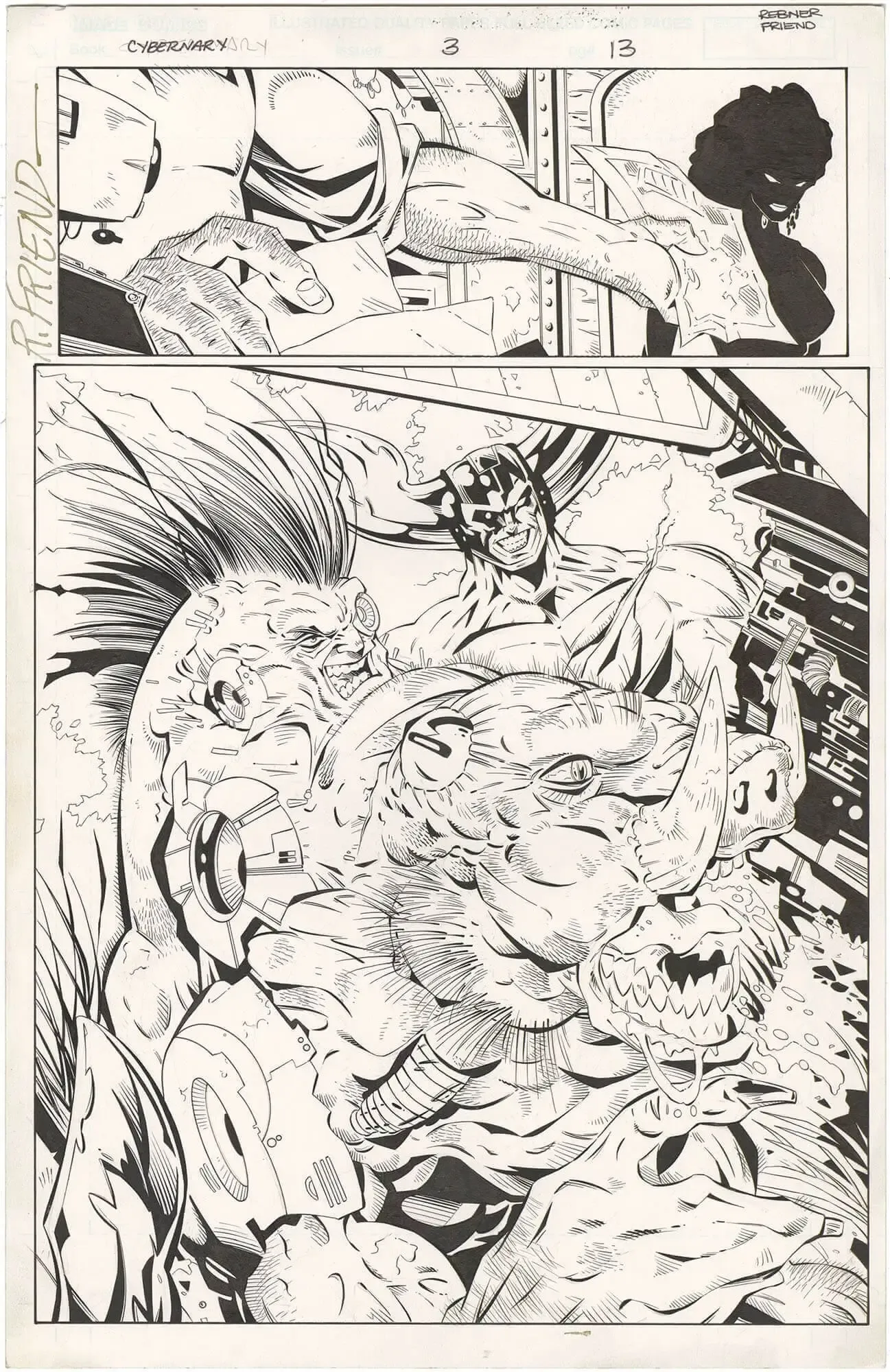 Cybernary #3 p13 (Splash)(Signed)