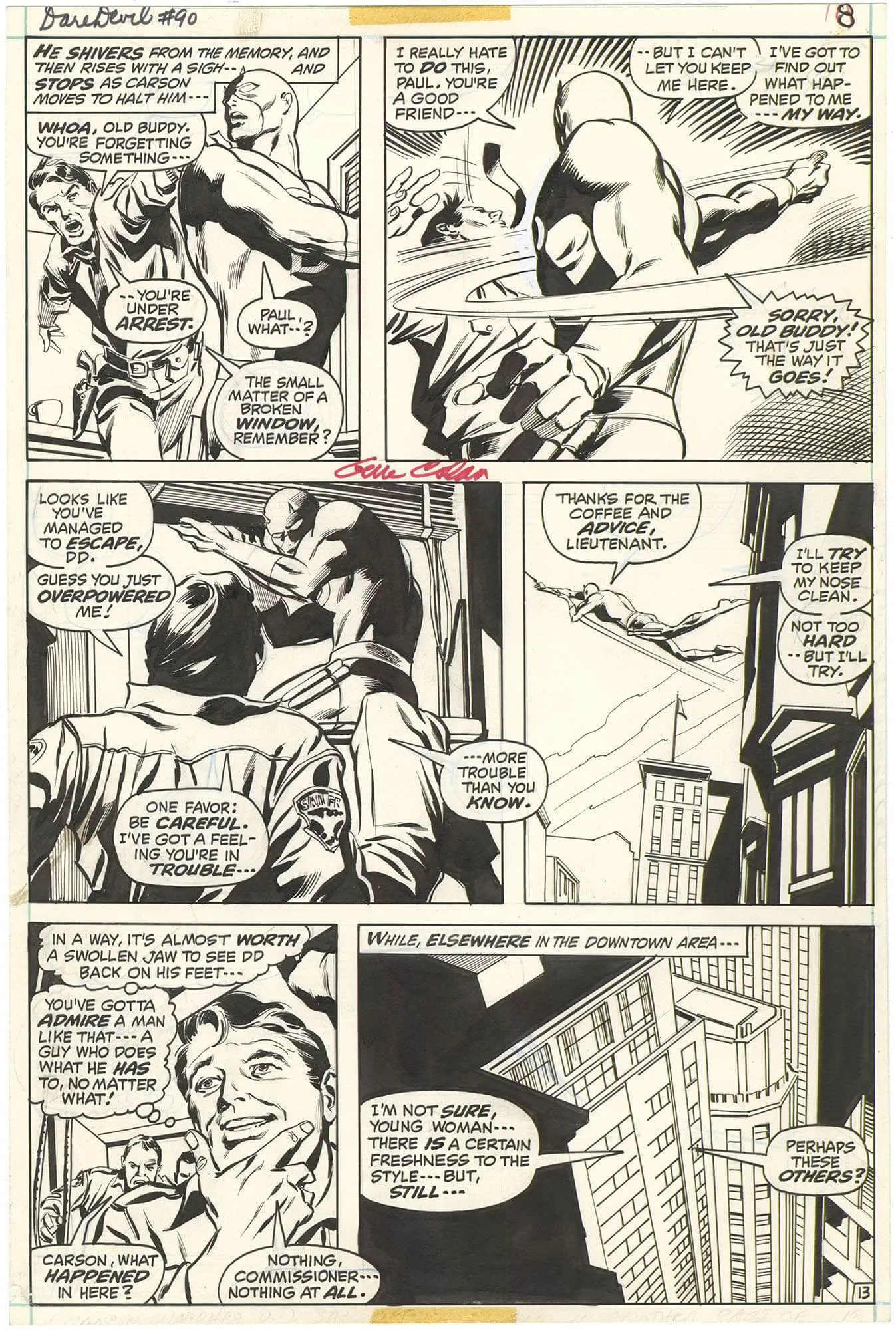 Daredevil #90 p13 (Signed)