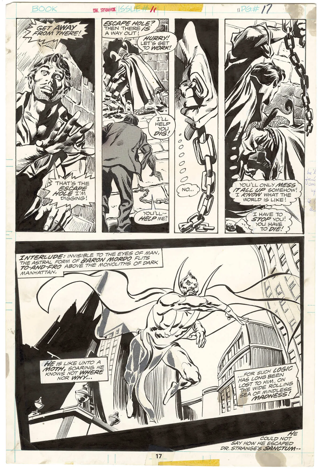 Doctor Strange #11 p17 (½ Splash)