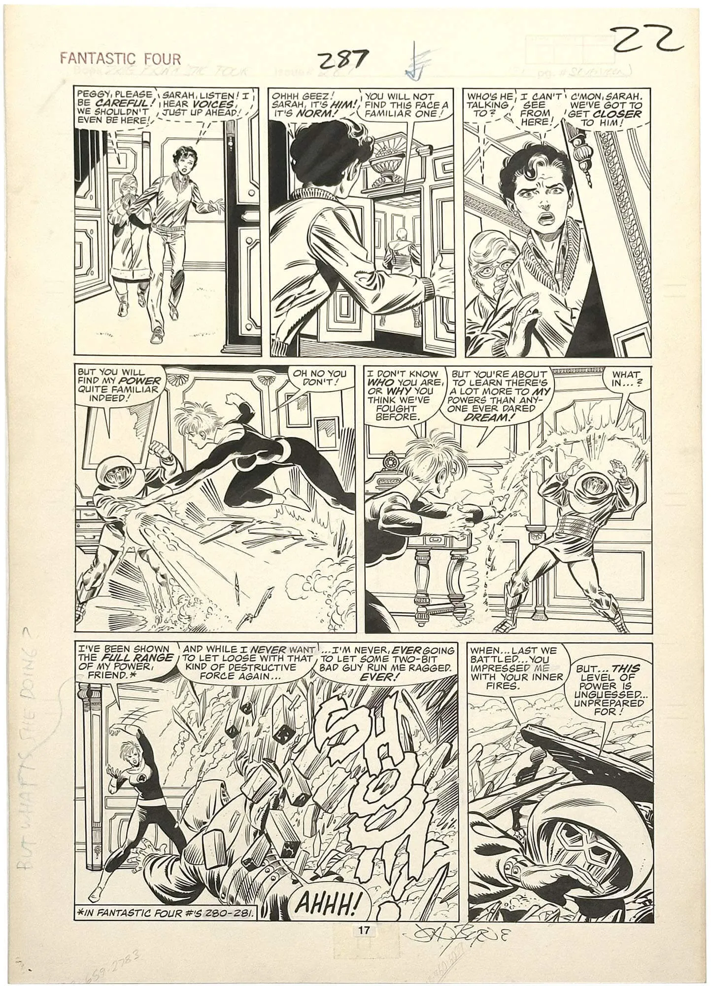 Fantastic Four #287 p17 (Dr. Doom)(Large Art)