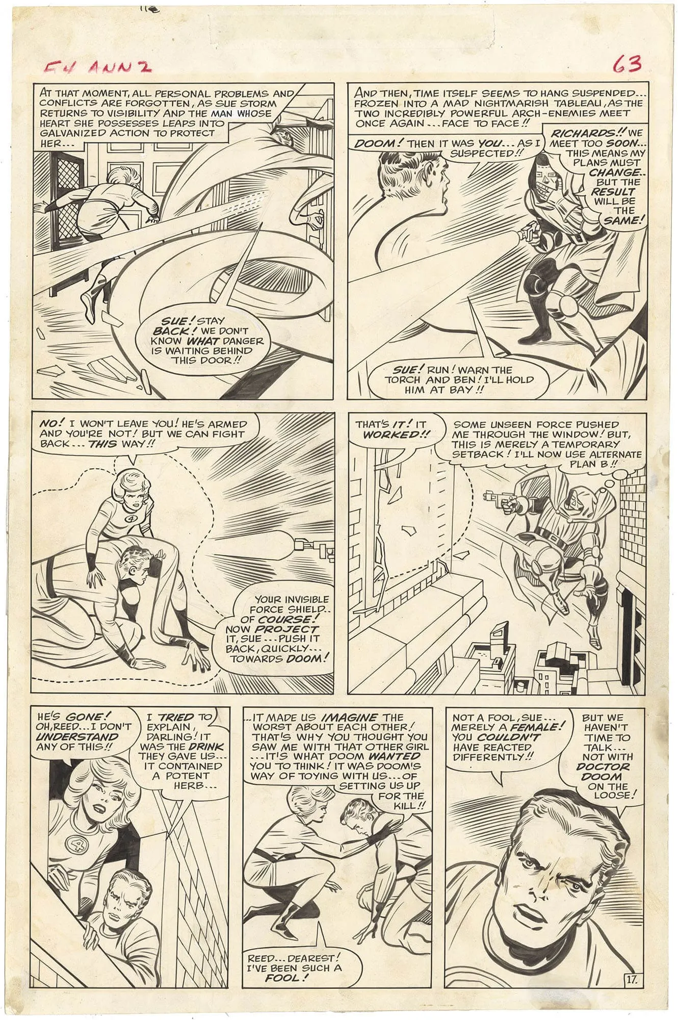 Fantastic Four Annual #2 p17 (Large Art)