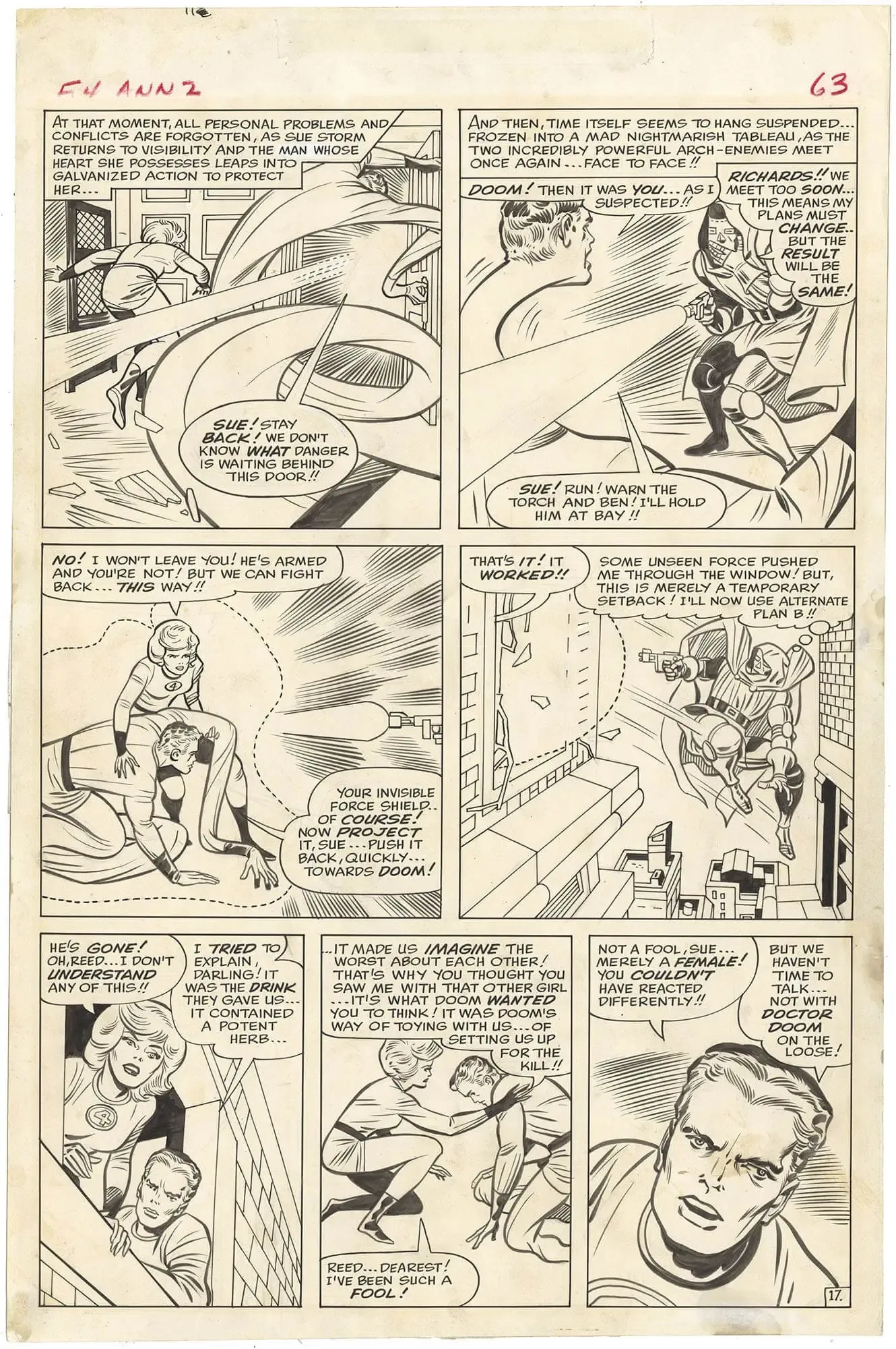 Fantastic Four Annual #2 p17 (Large Art)