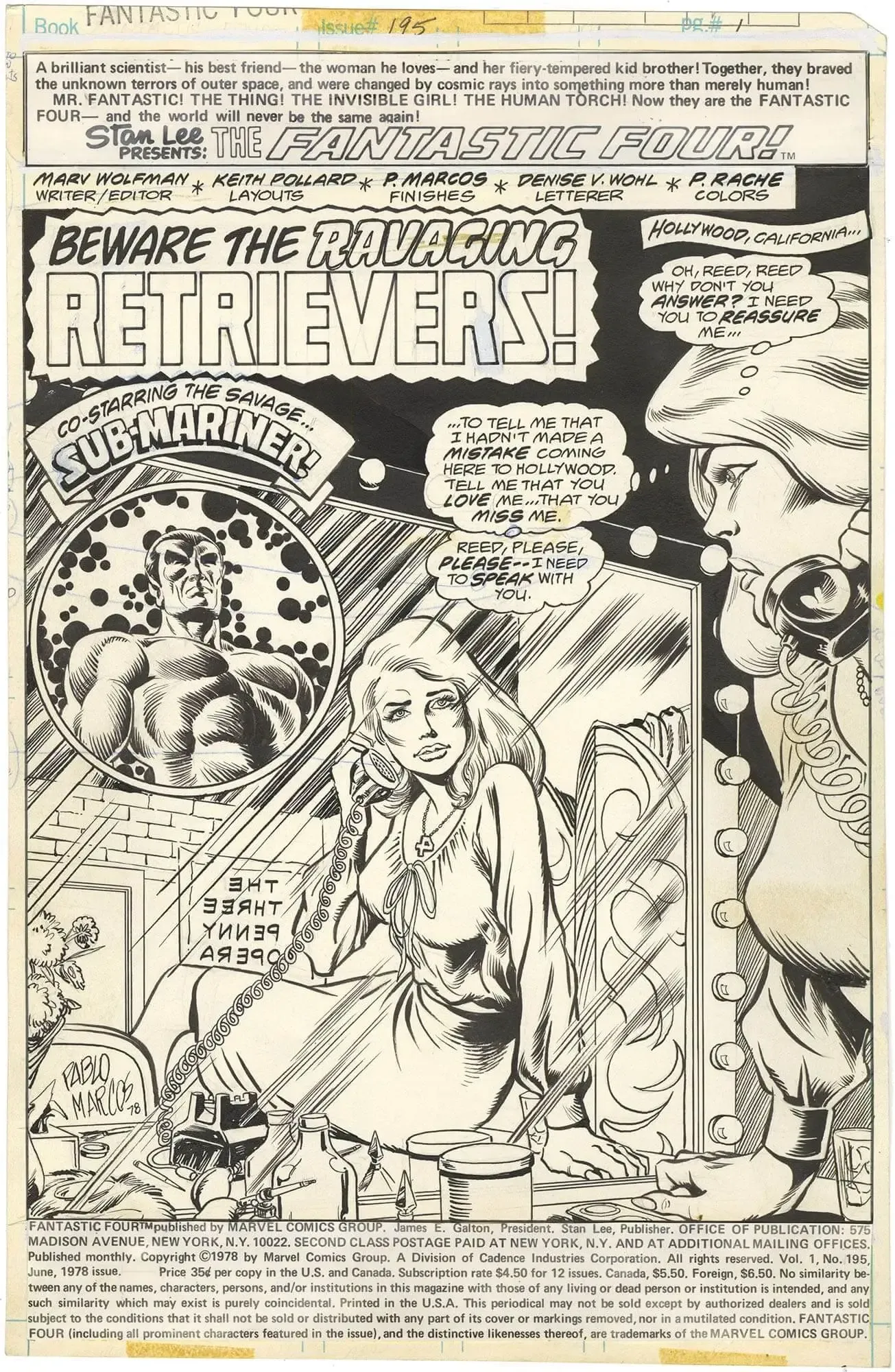 Fantastic Four #195 p1 (Splash)