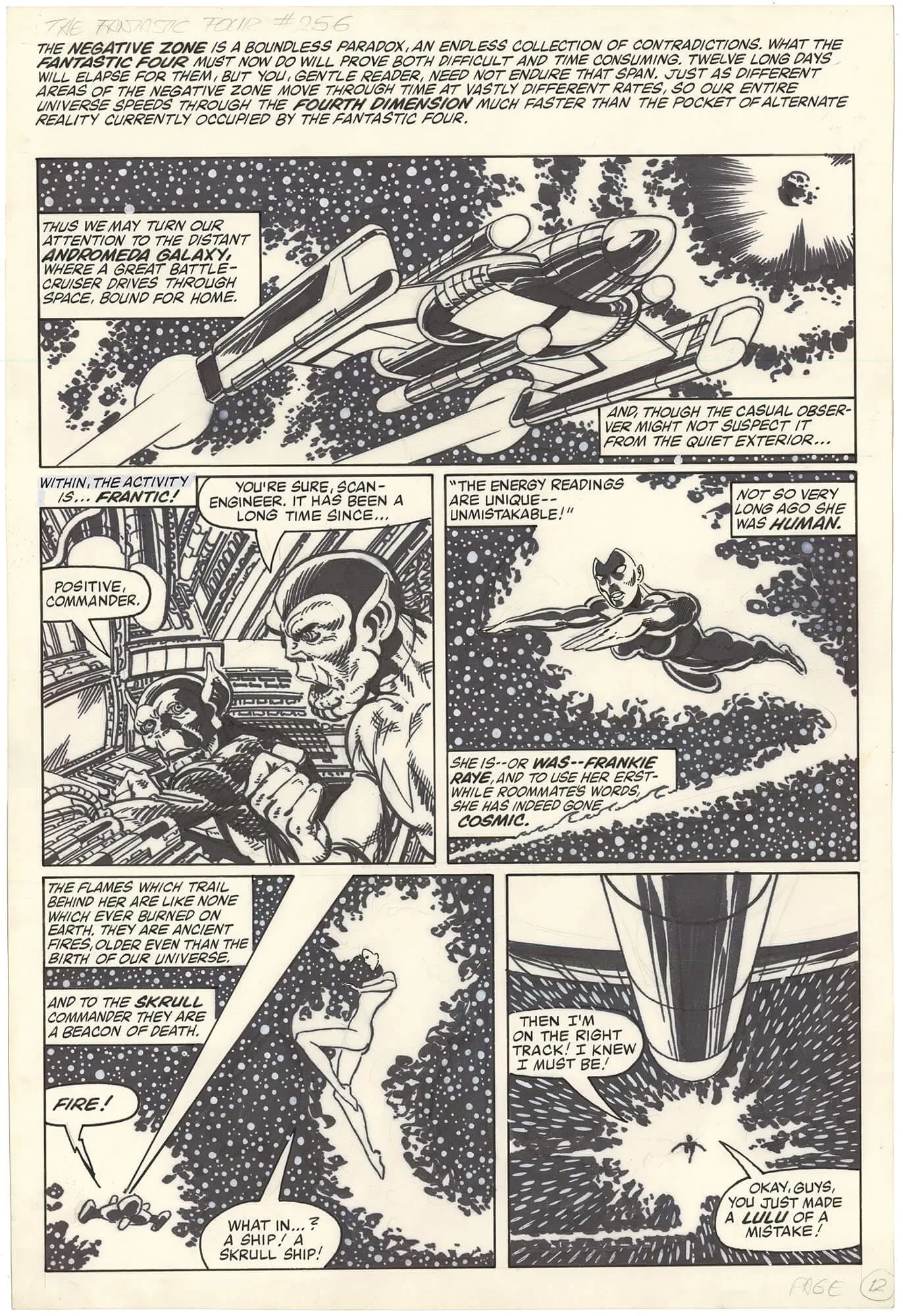 Fantastic Four #256 p12 (Large Art)