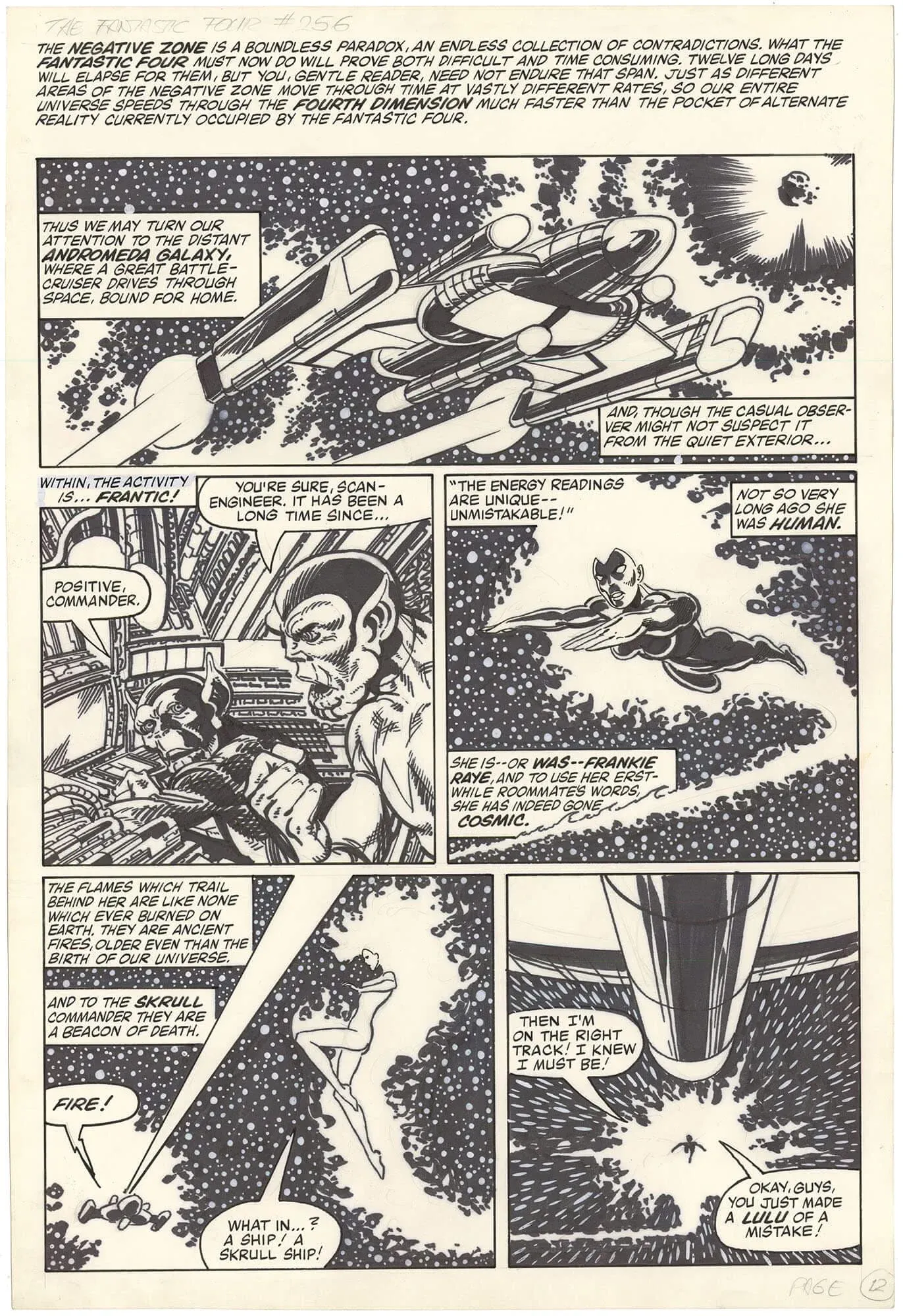 Fantastic Four #256 p12 (Large Art)