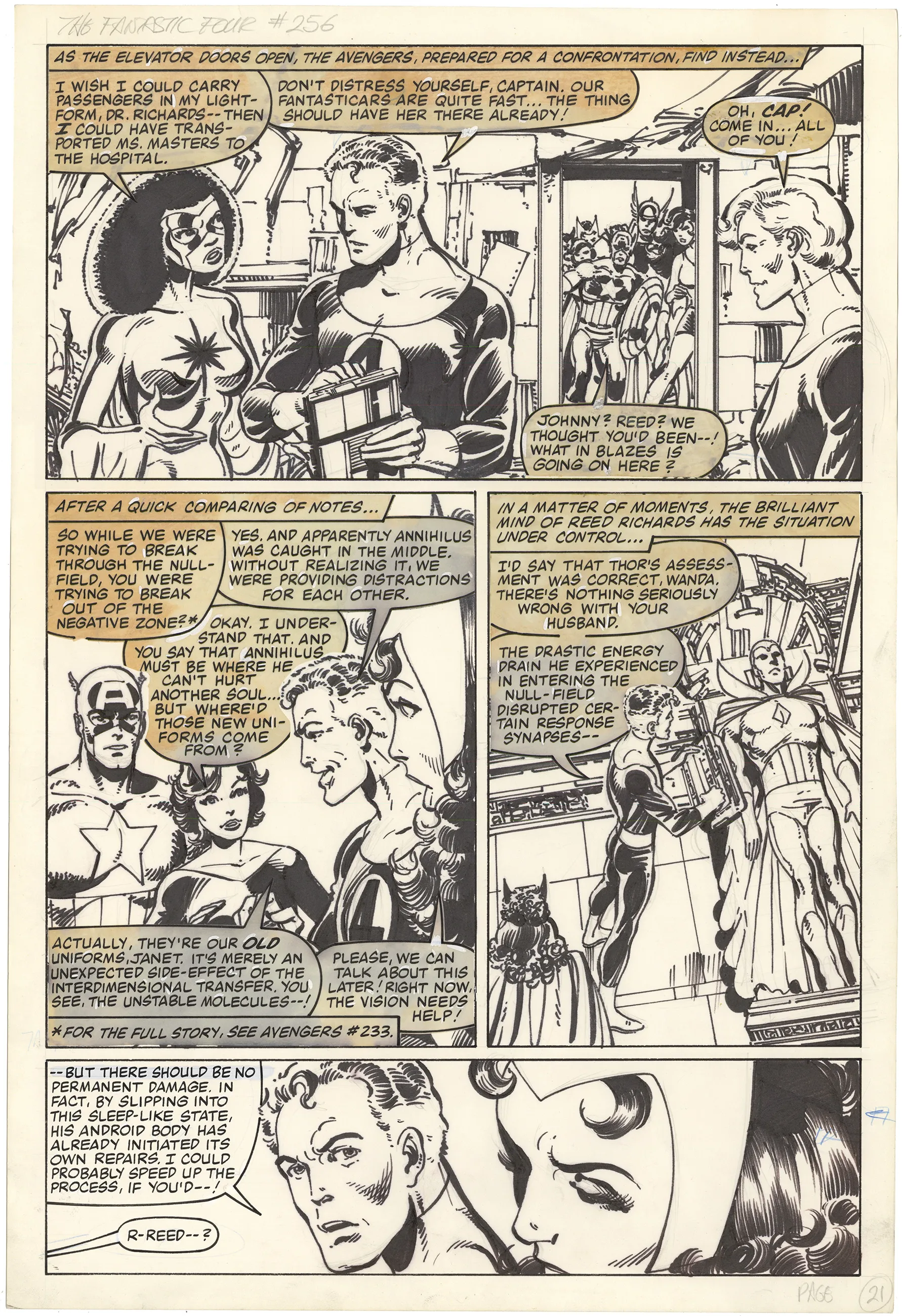 Fantastic Four #256 p21 (Large Art)