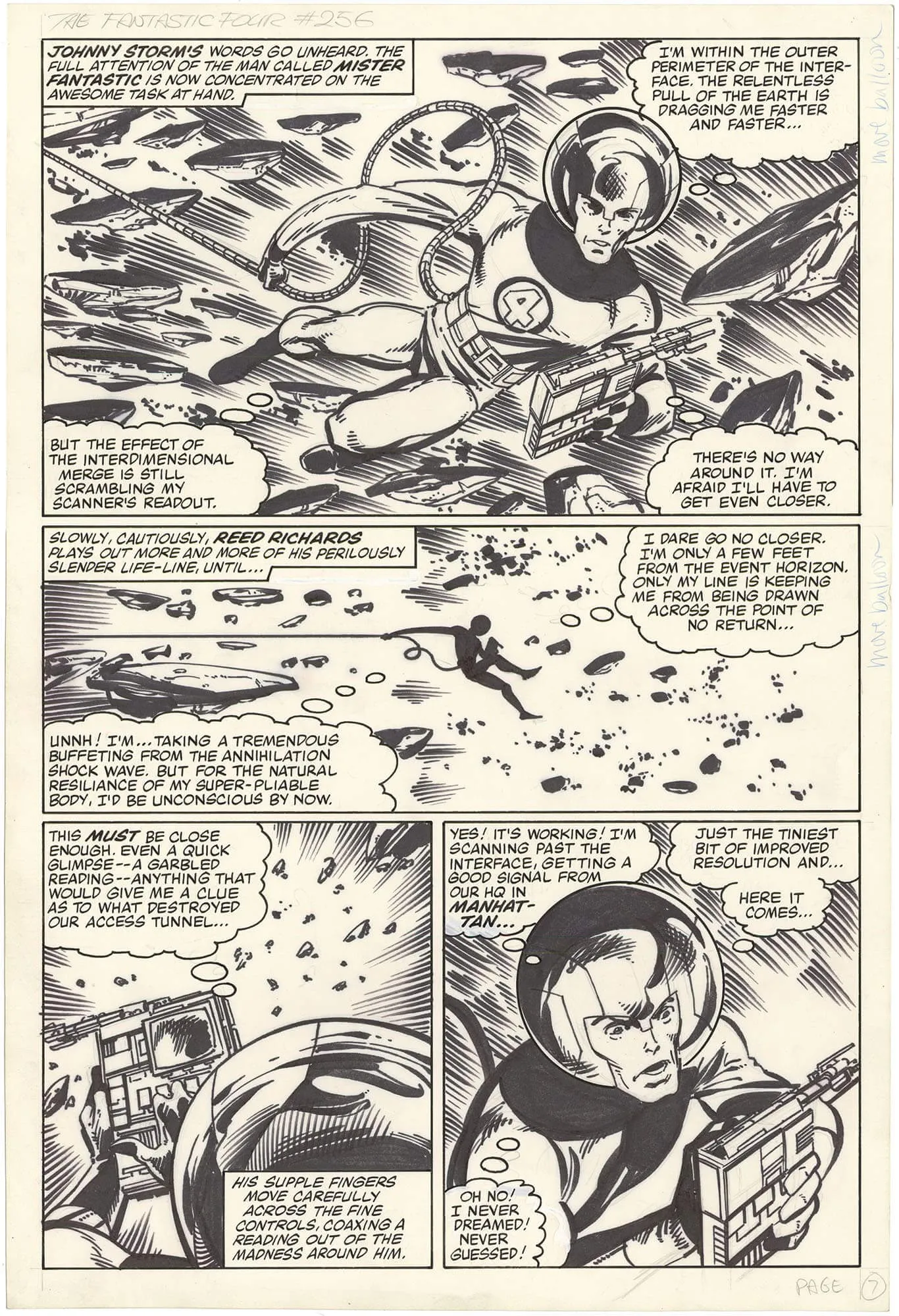 Fantastic Four #256 p7 (Large Art)