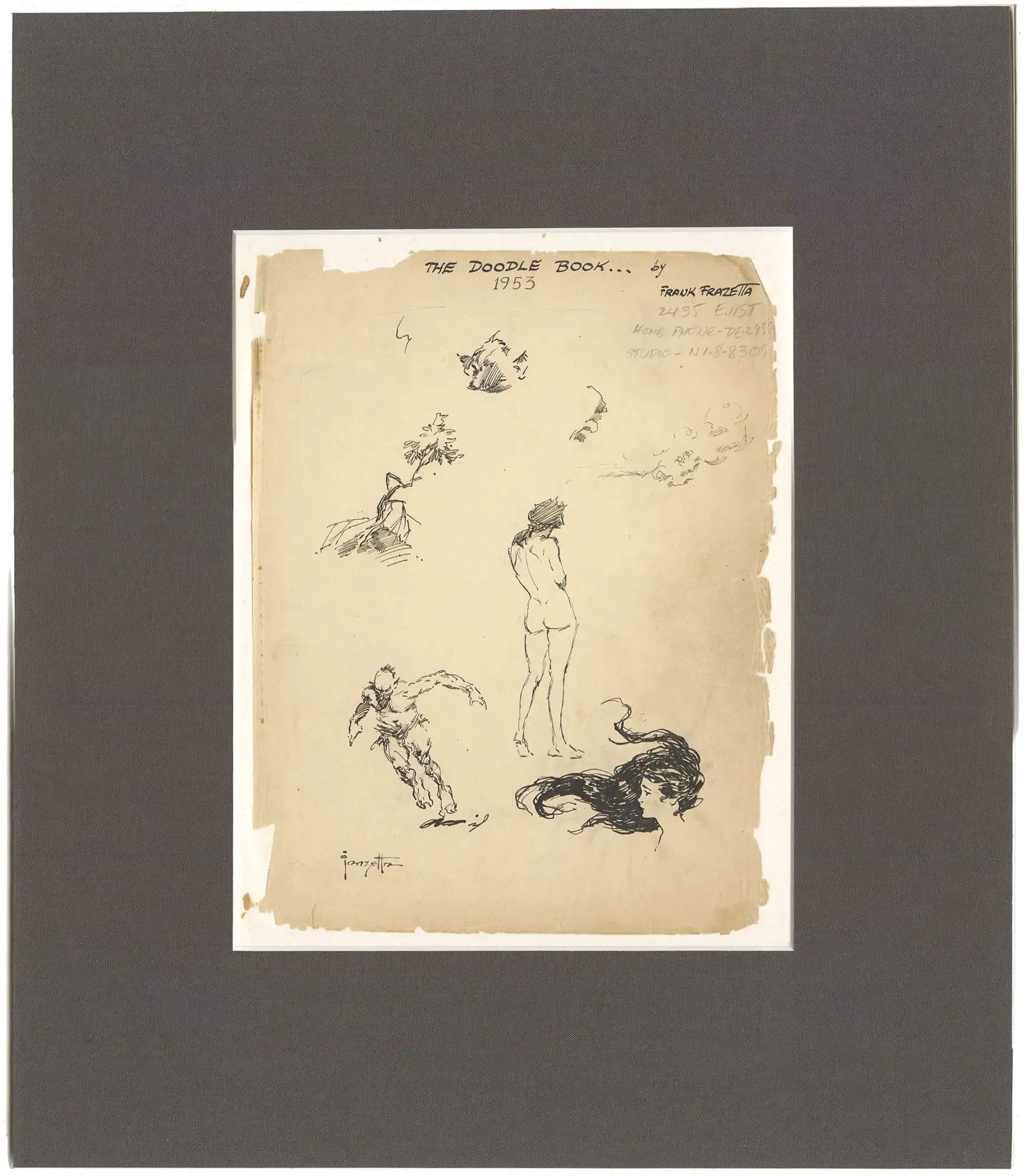Frazetta Doodle Book (Signed)
