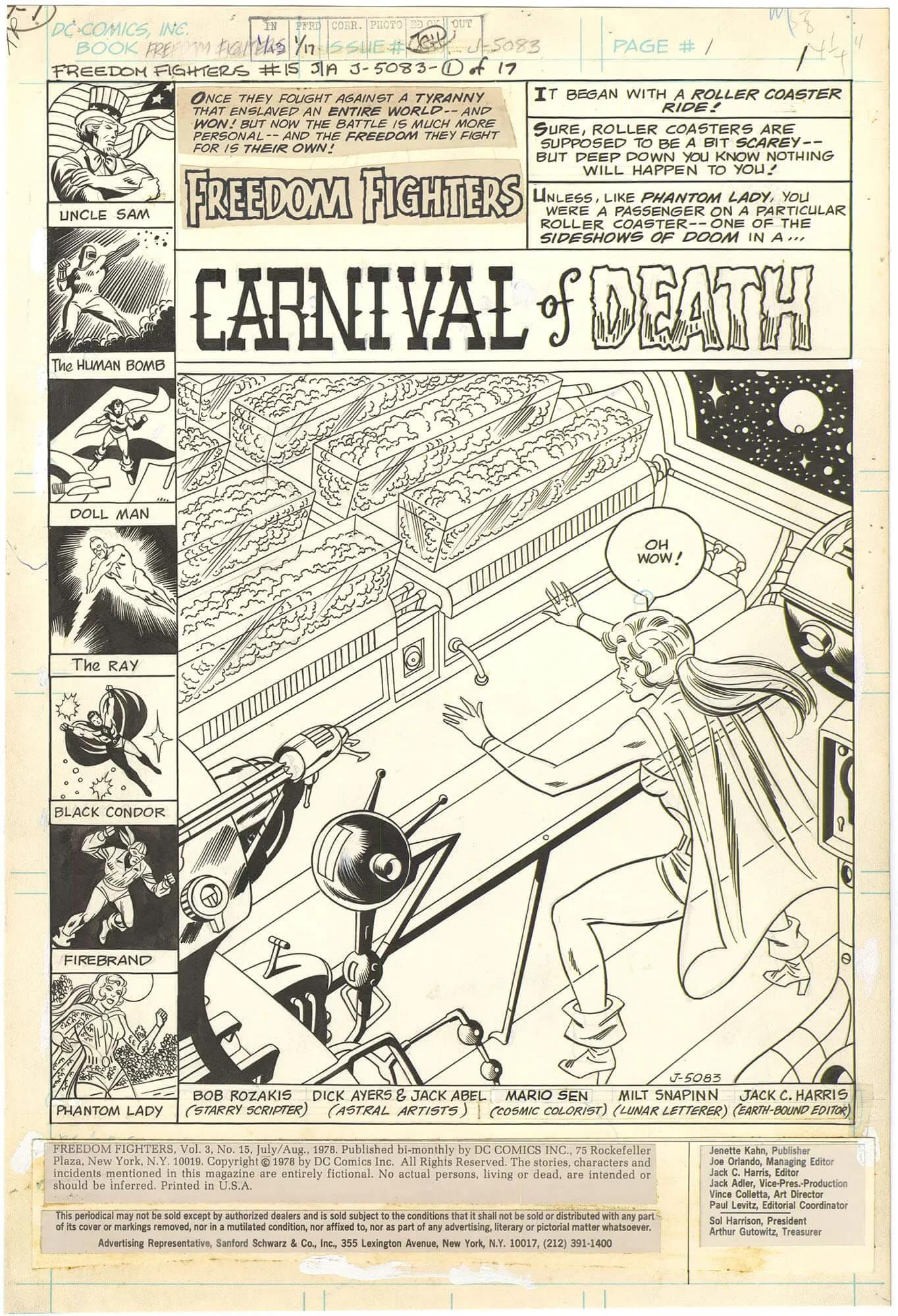 Freedom Fighters #15 p1 (Splash)