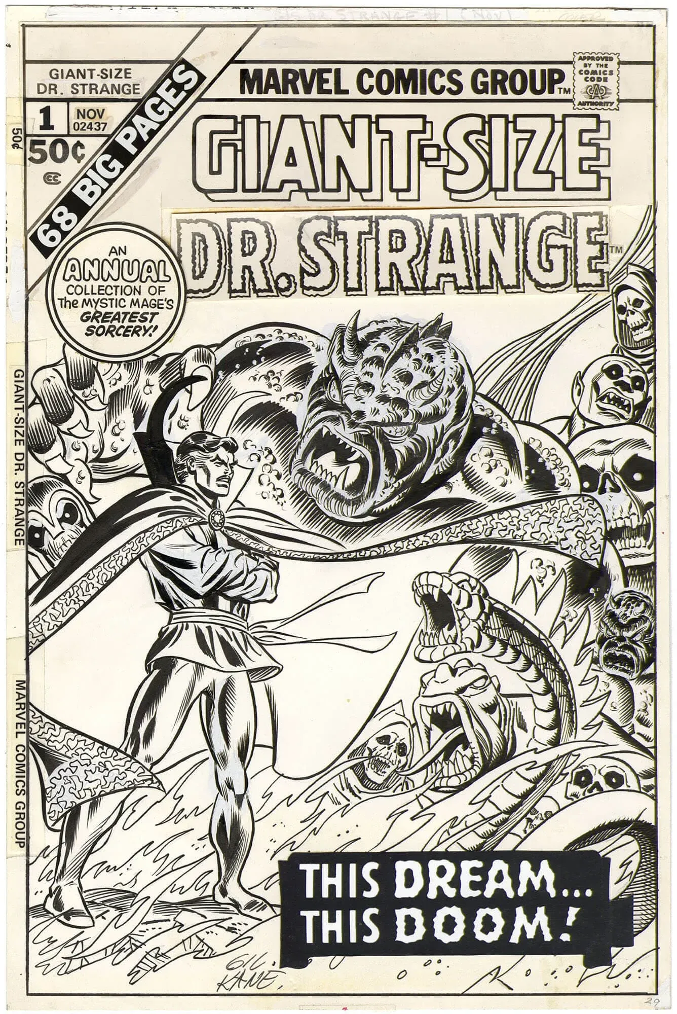 Giant-Size Dr. Strange #1 Cover (Signed)