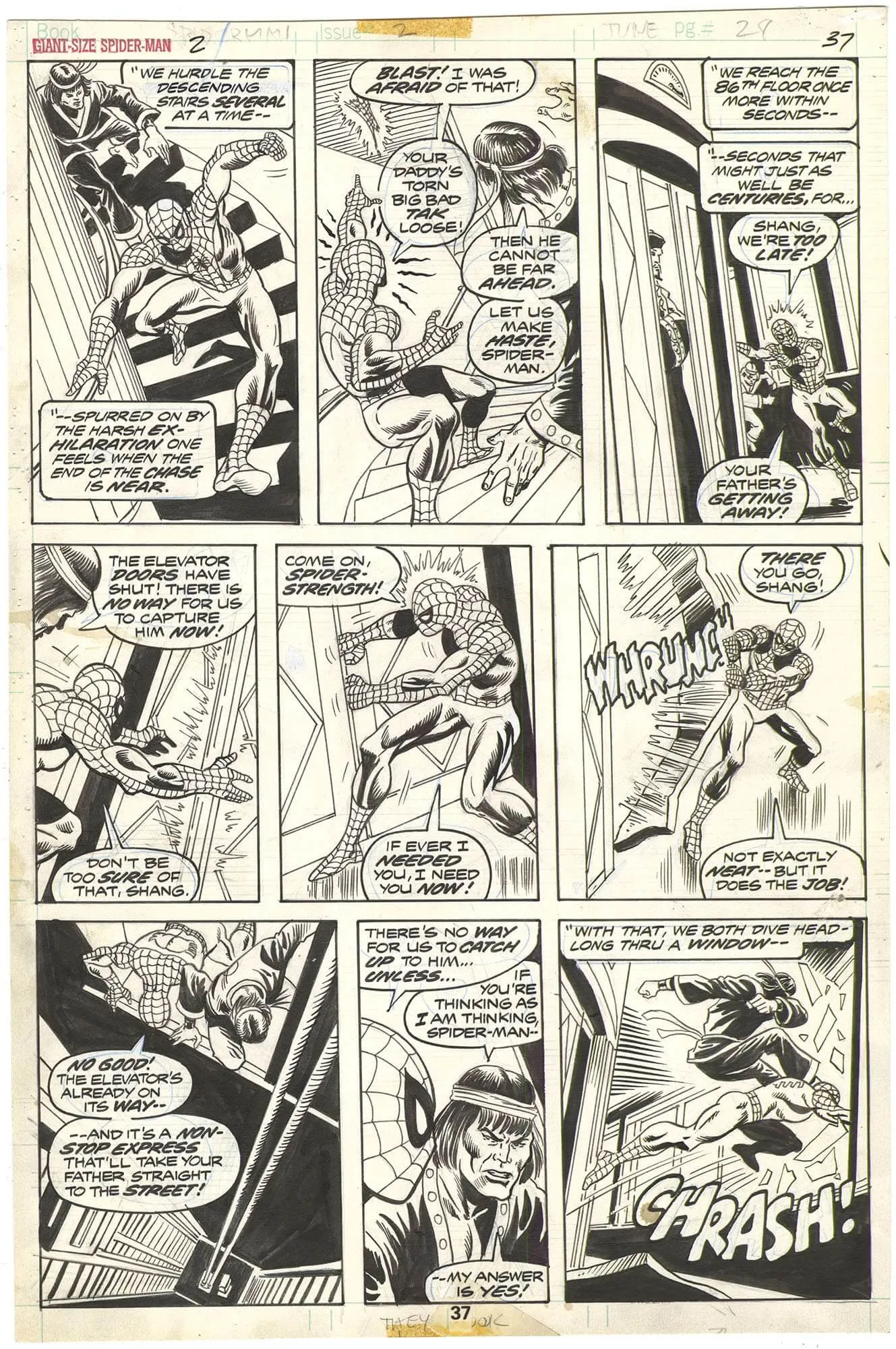 Giant-Size Spider-Man #2 p37 (Shang-Chi)