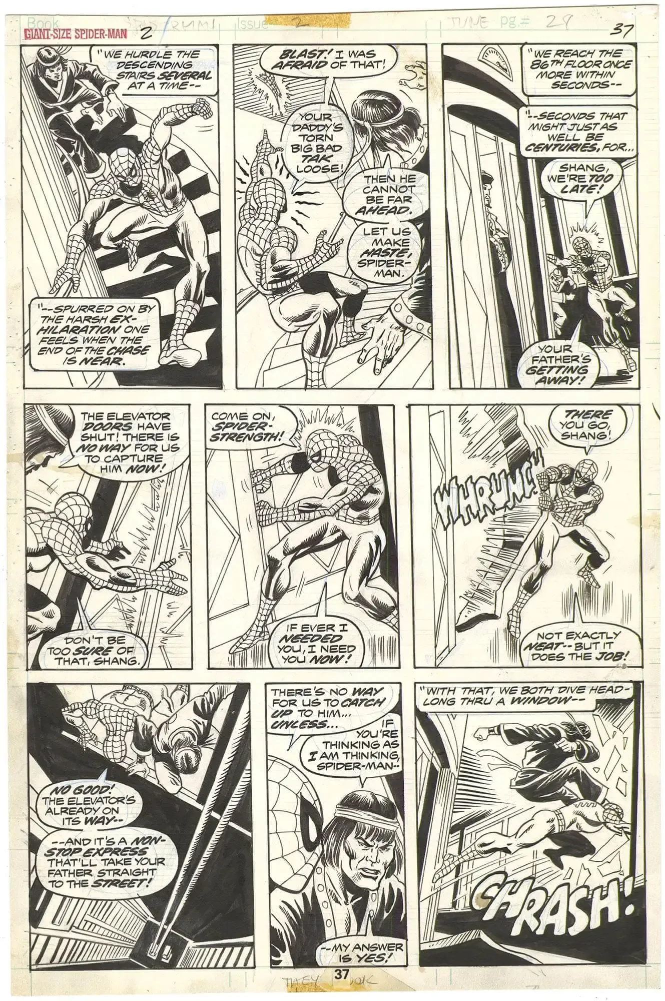 Giant-Size Spider-Man #2 p37 (Shang-Chi)