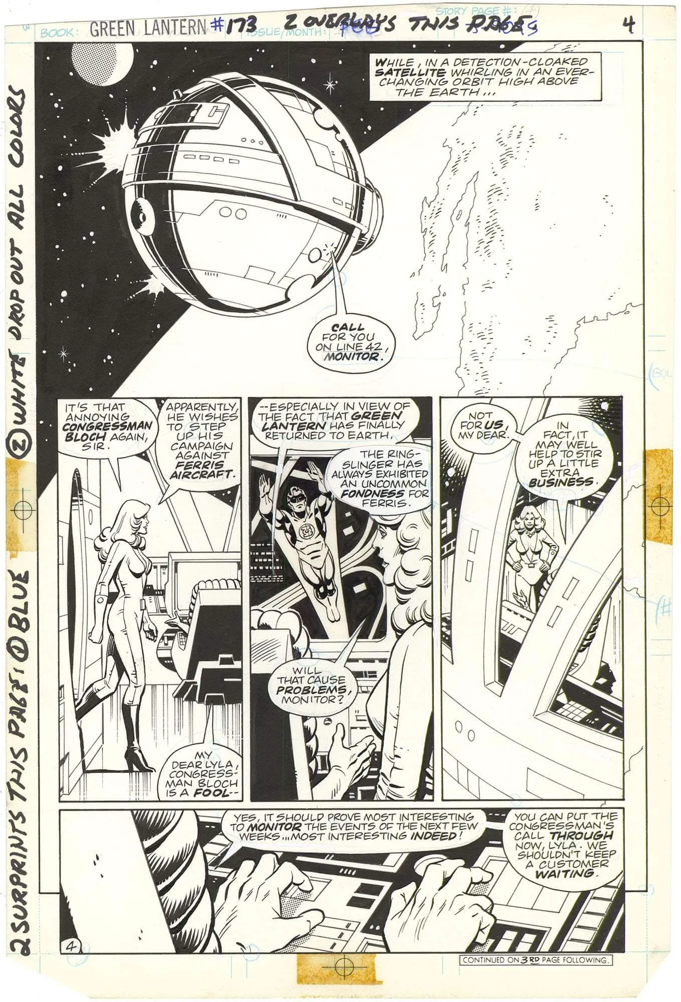 Green Lantern #173 p4 (Crisis-Monitor)