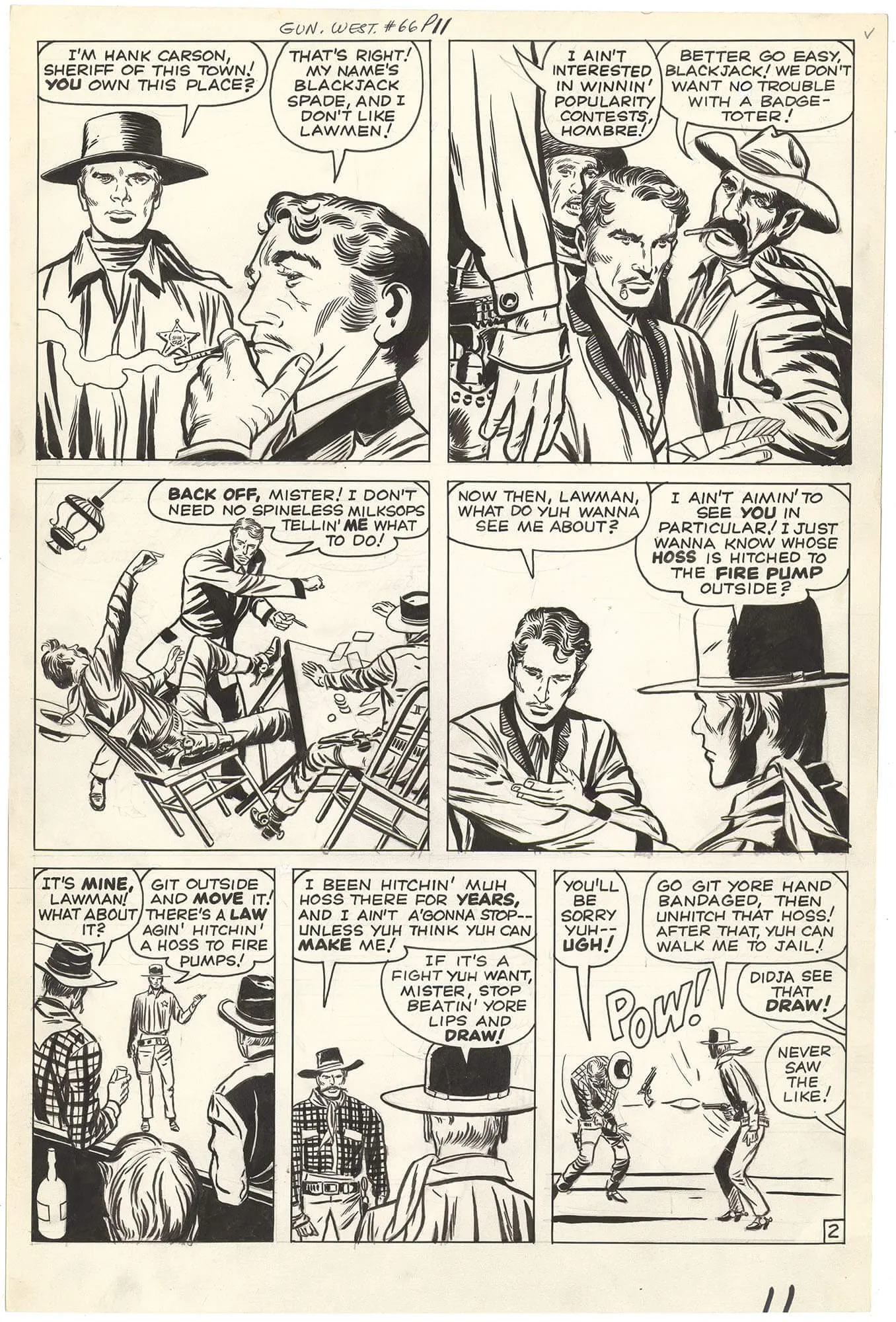 Gunsmoke Western #66 p2 (Large Art)