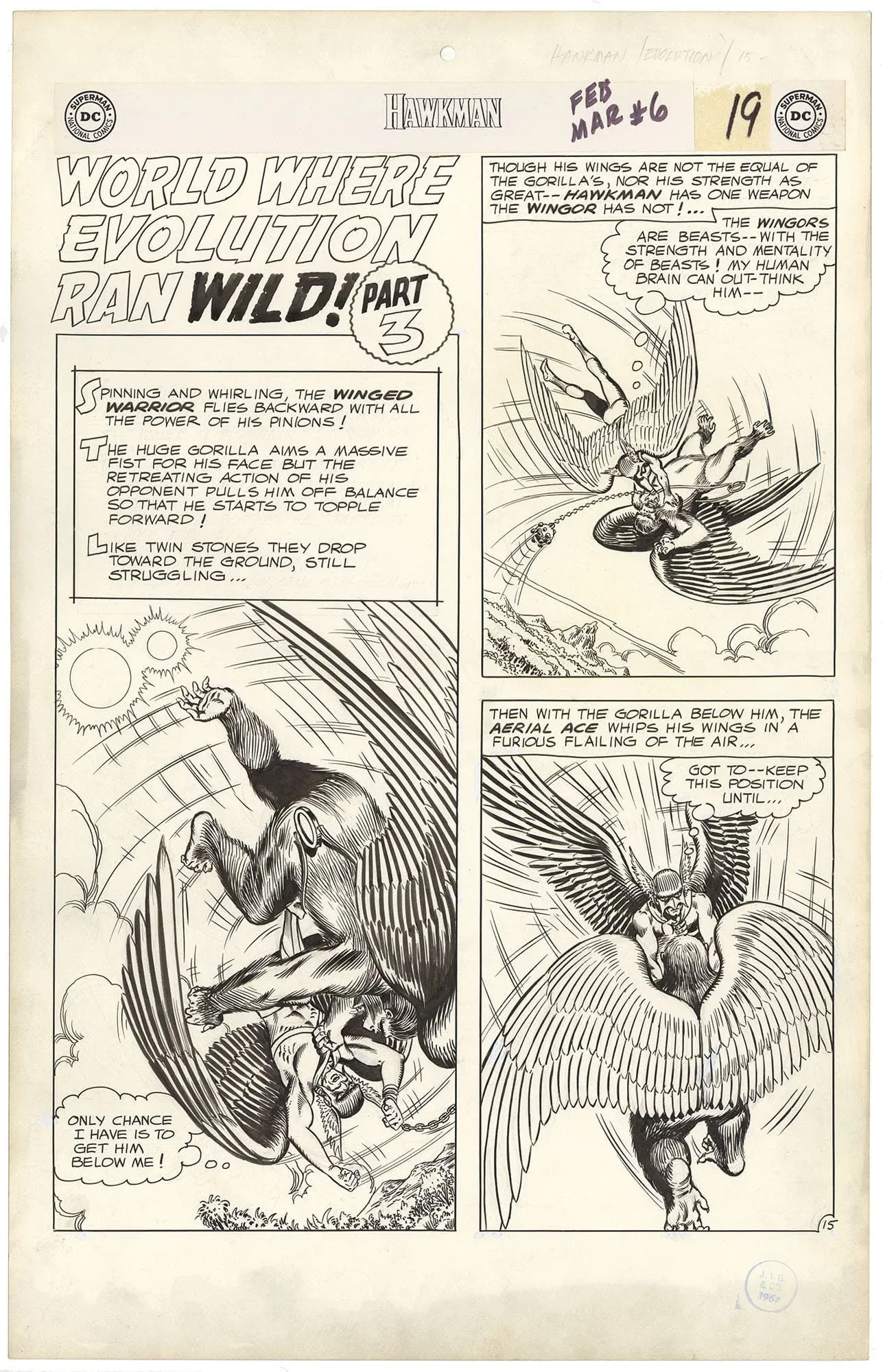 Hawkman #6 p15 (½ Splash)