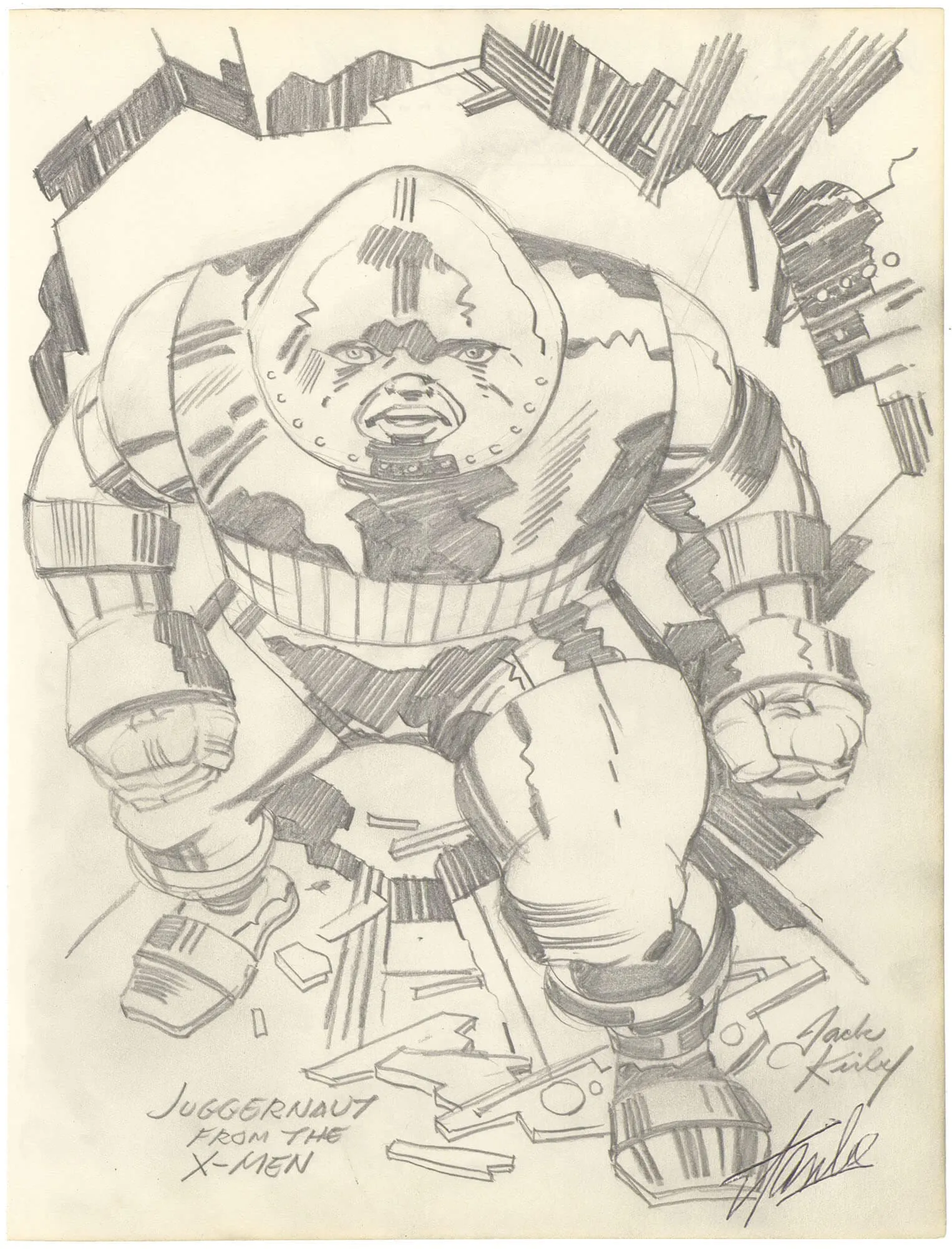 Heroes and Villains Juggernaut (Kirby + Lee Signed)