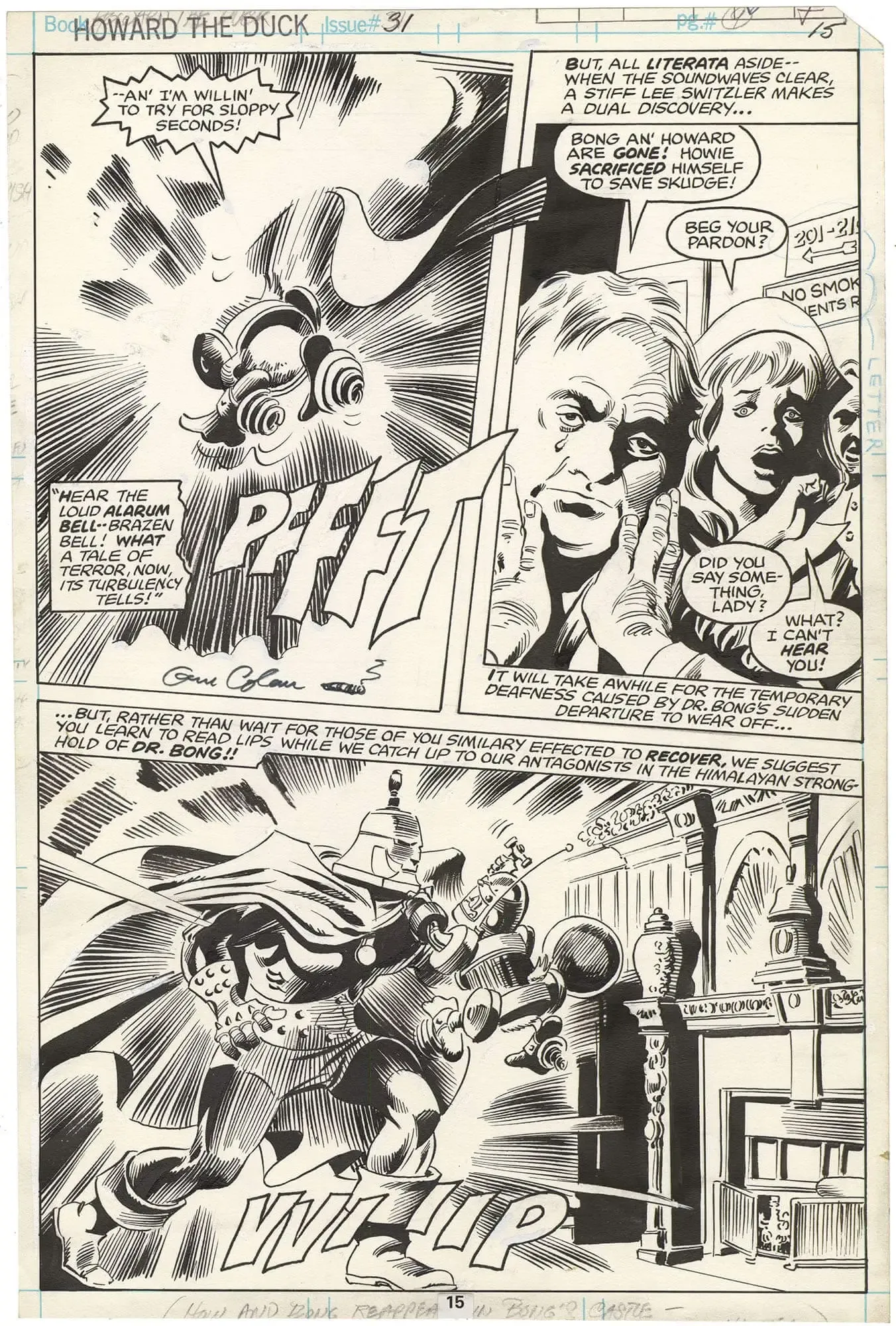 Howard the Duck #31 p15 (Cover scene)