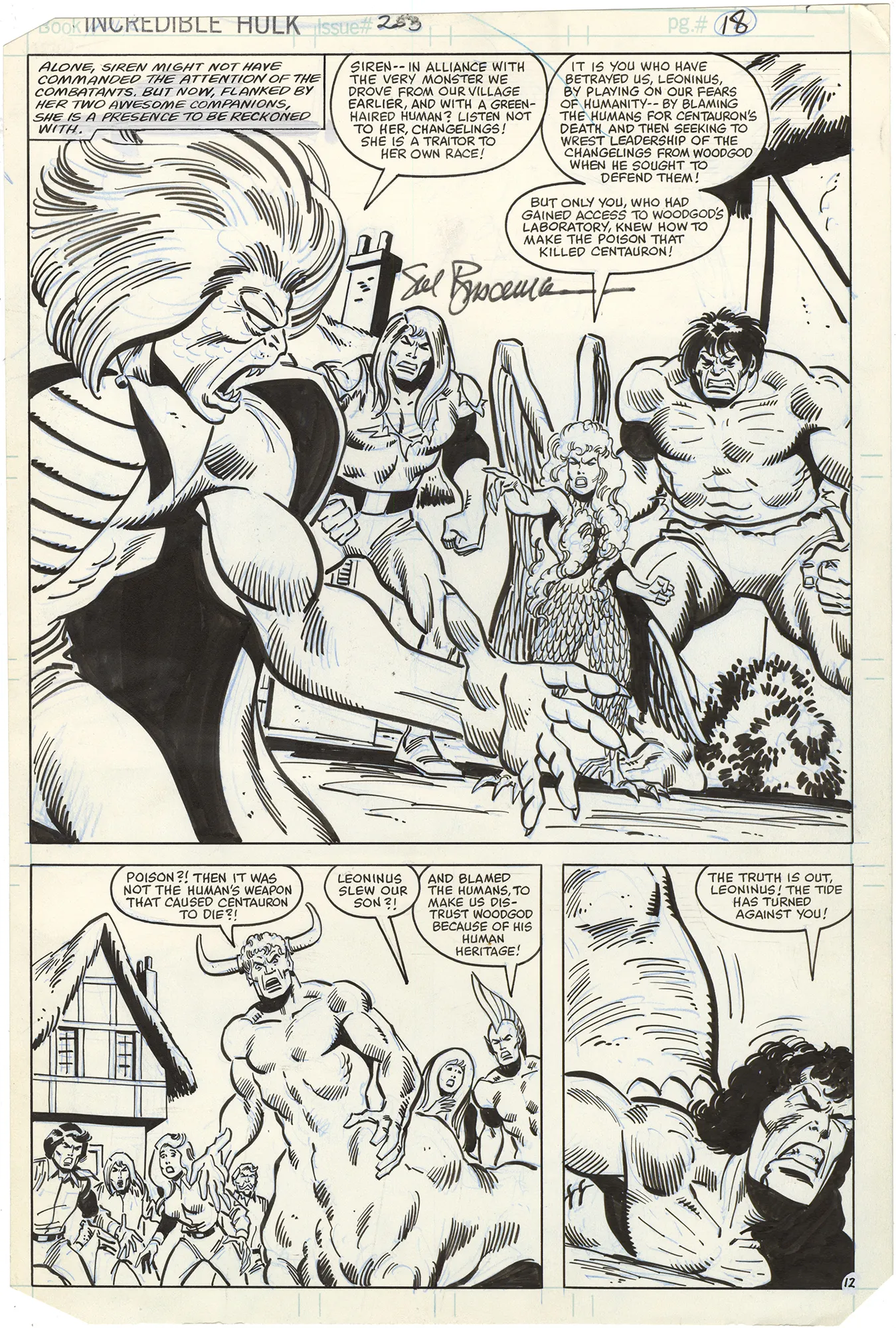 Incredible Hulk #253 p12 (Signed)