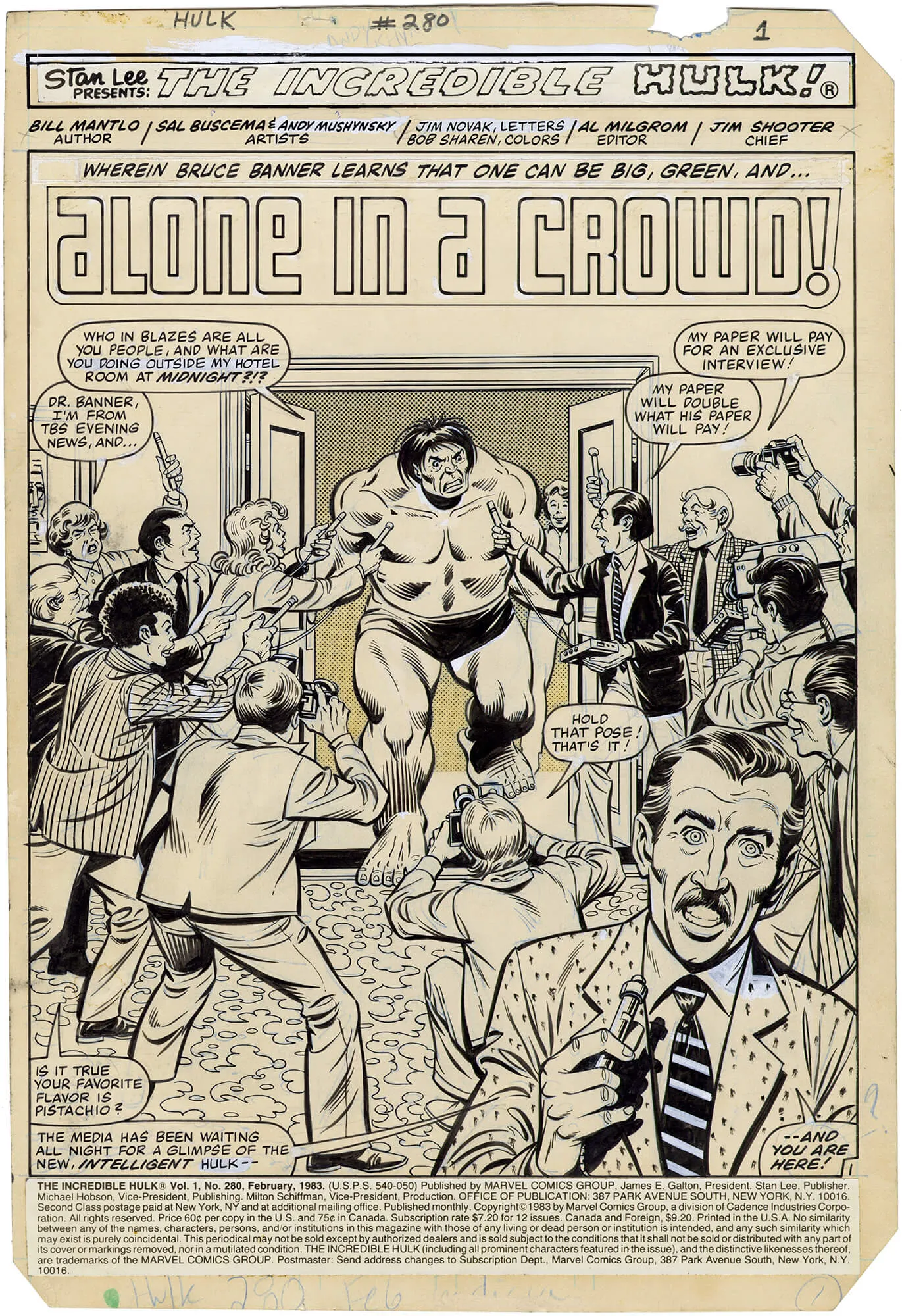 Incredible Hulk #280 p1 (Splash)