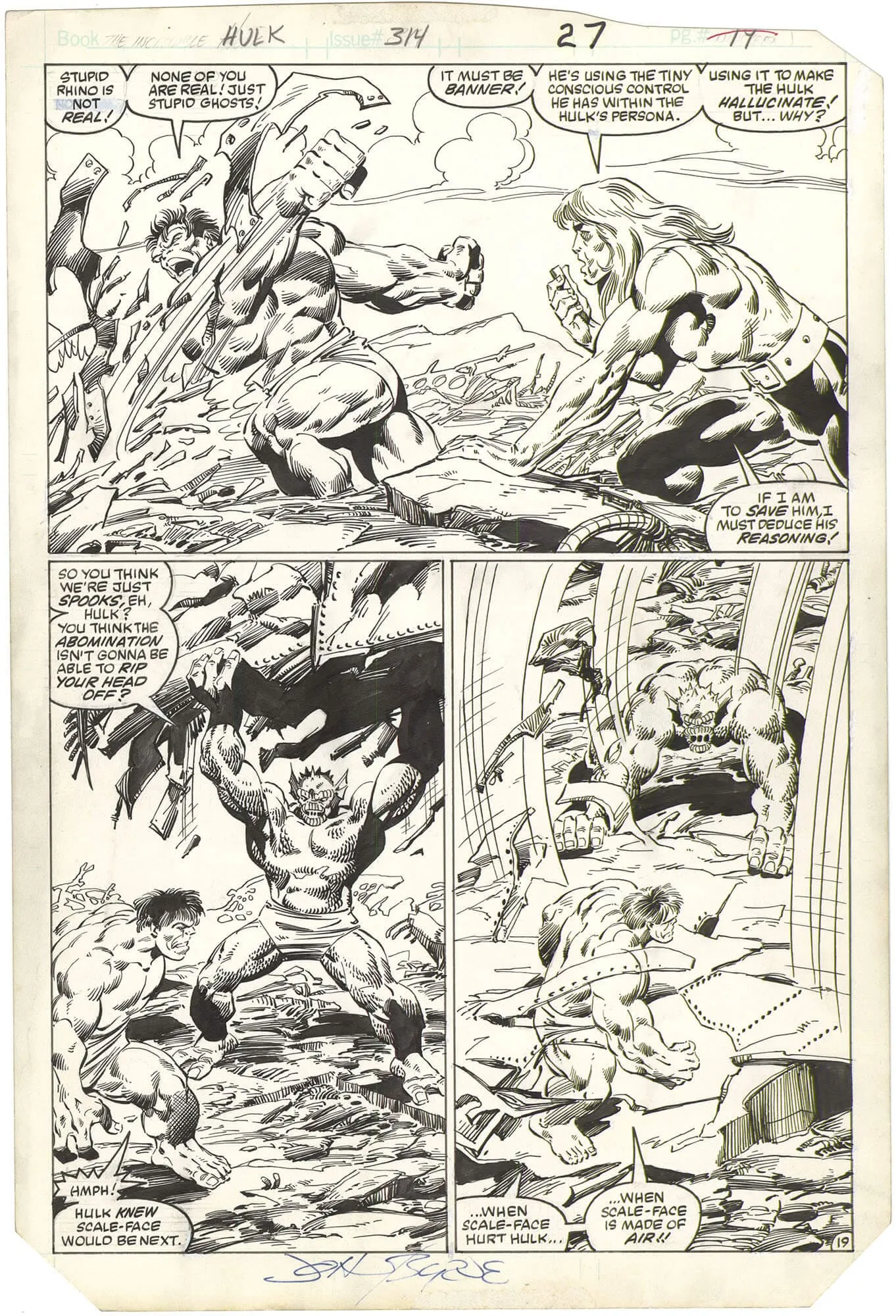 Incredible Hulk #314 p19 (Outstanding!!!!)