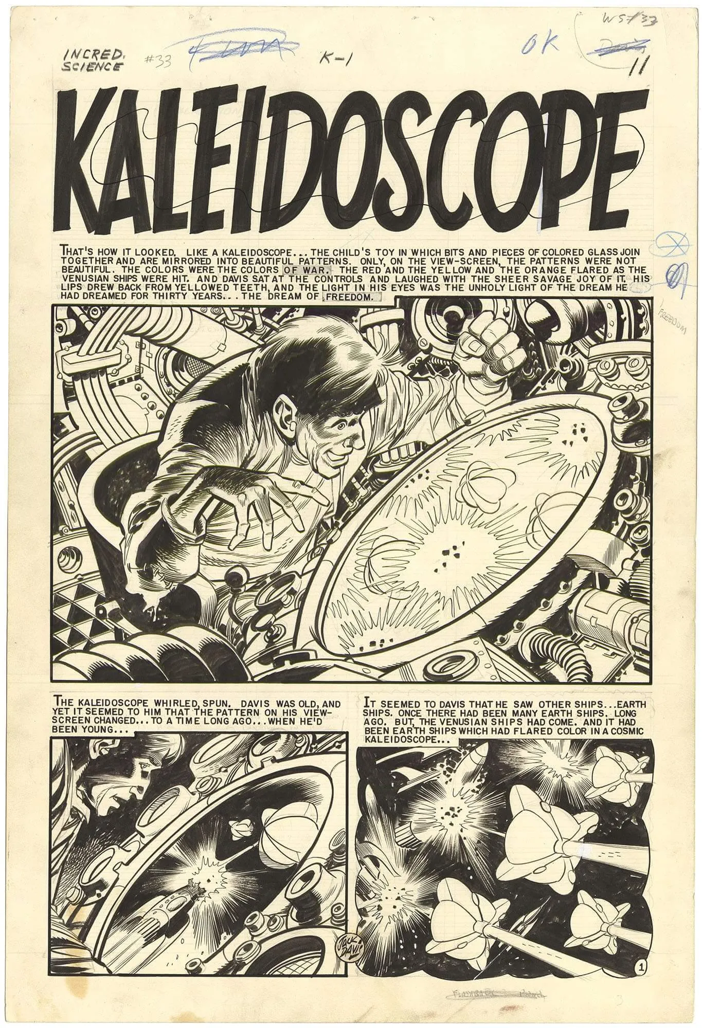 Incredible Science Fiction #33 p1 (Splash)