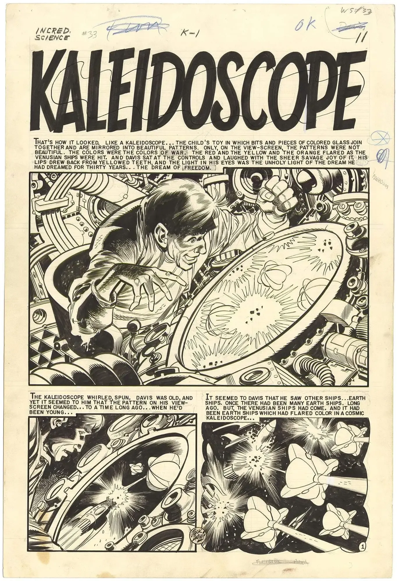 Incredible Science Fiction #33 p1 (Splash)