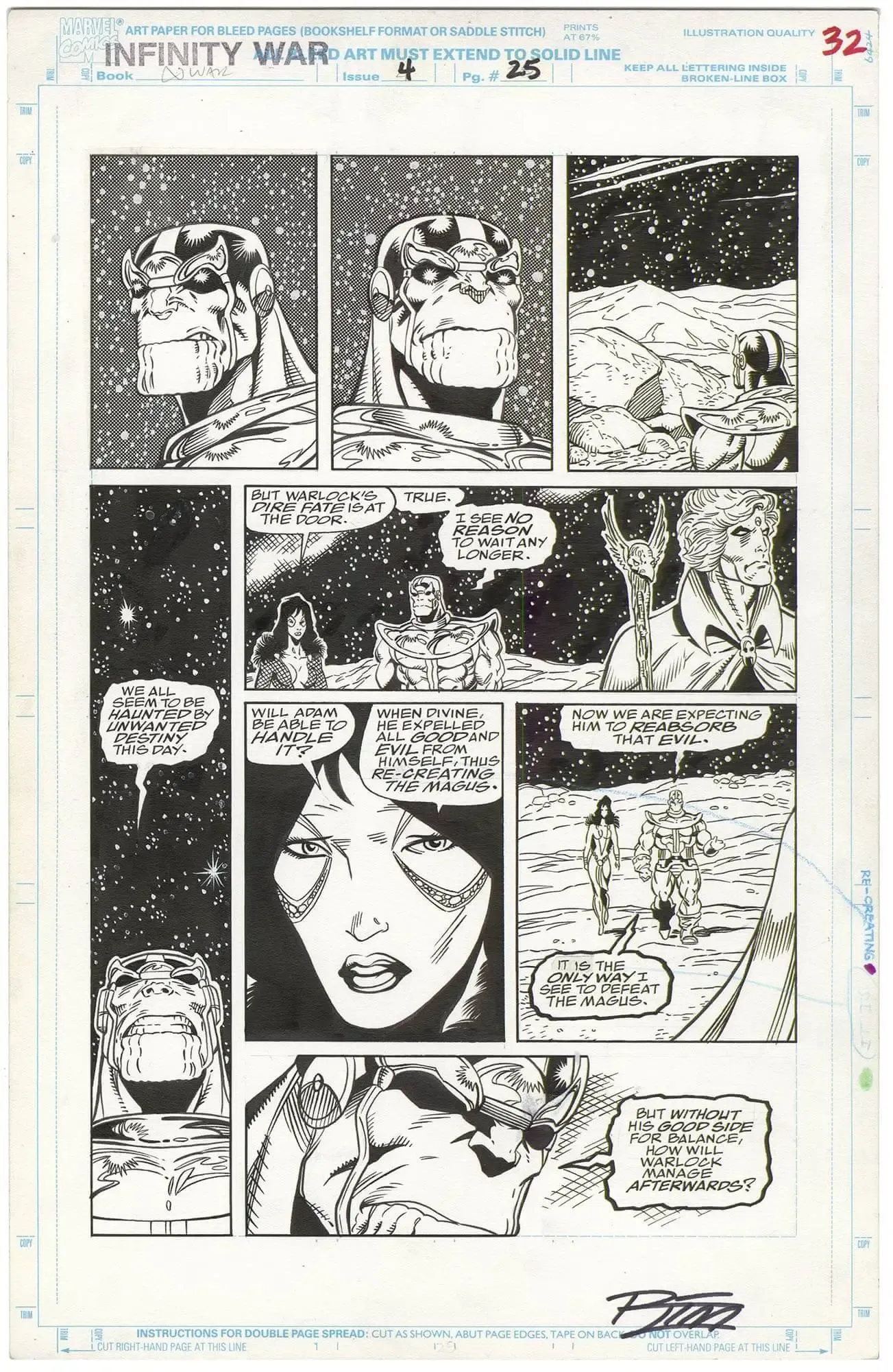 Infinity War #4 p25 (Signed)