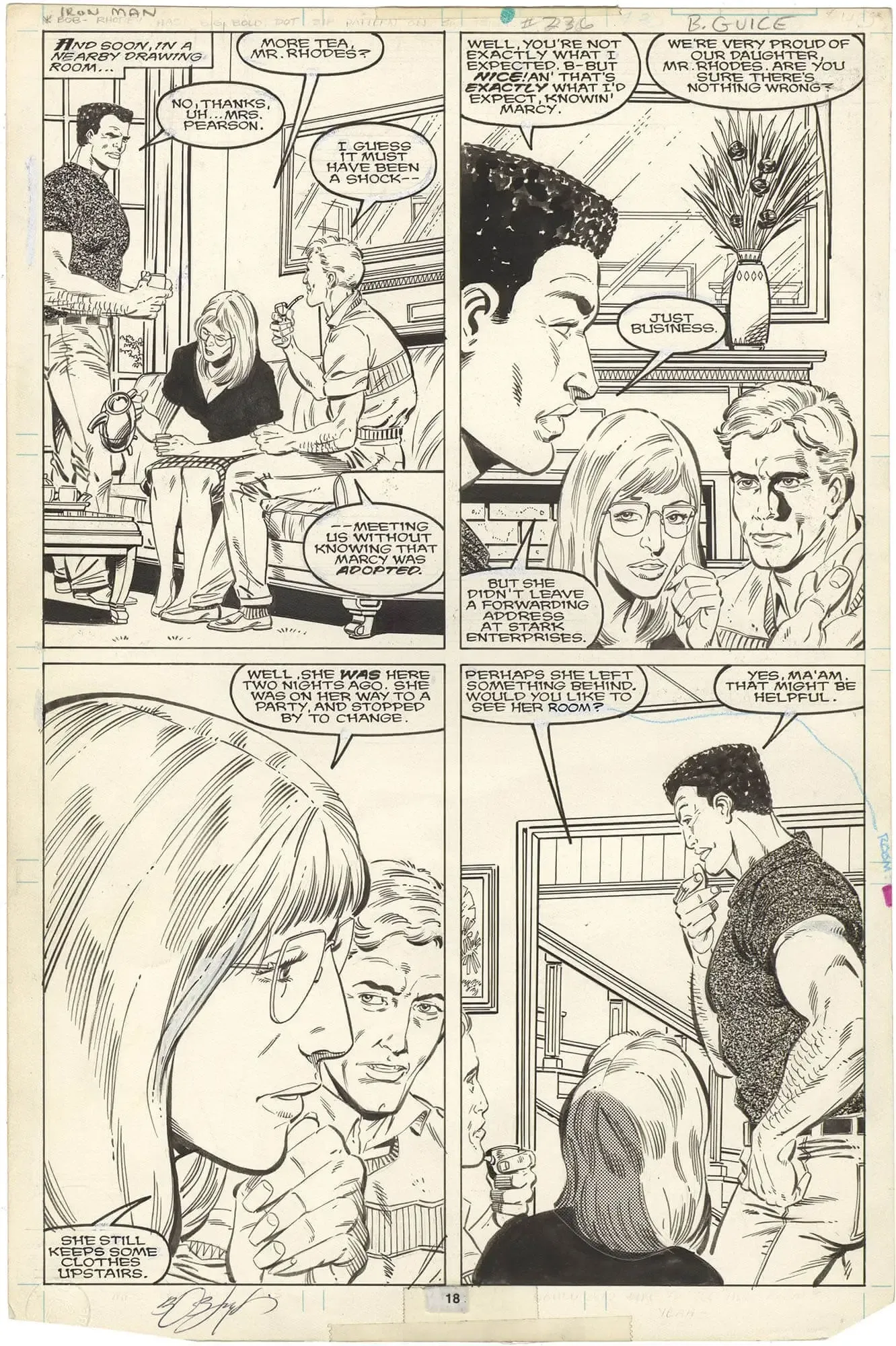 Iron Man #236 p18 (Signed)