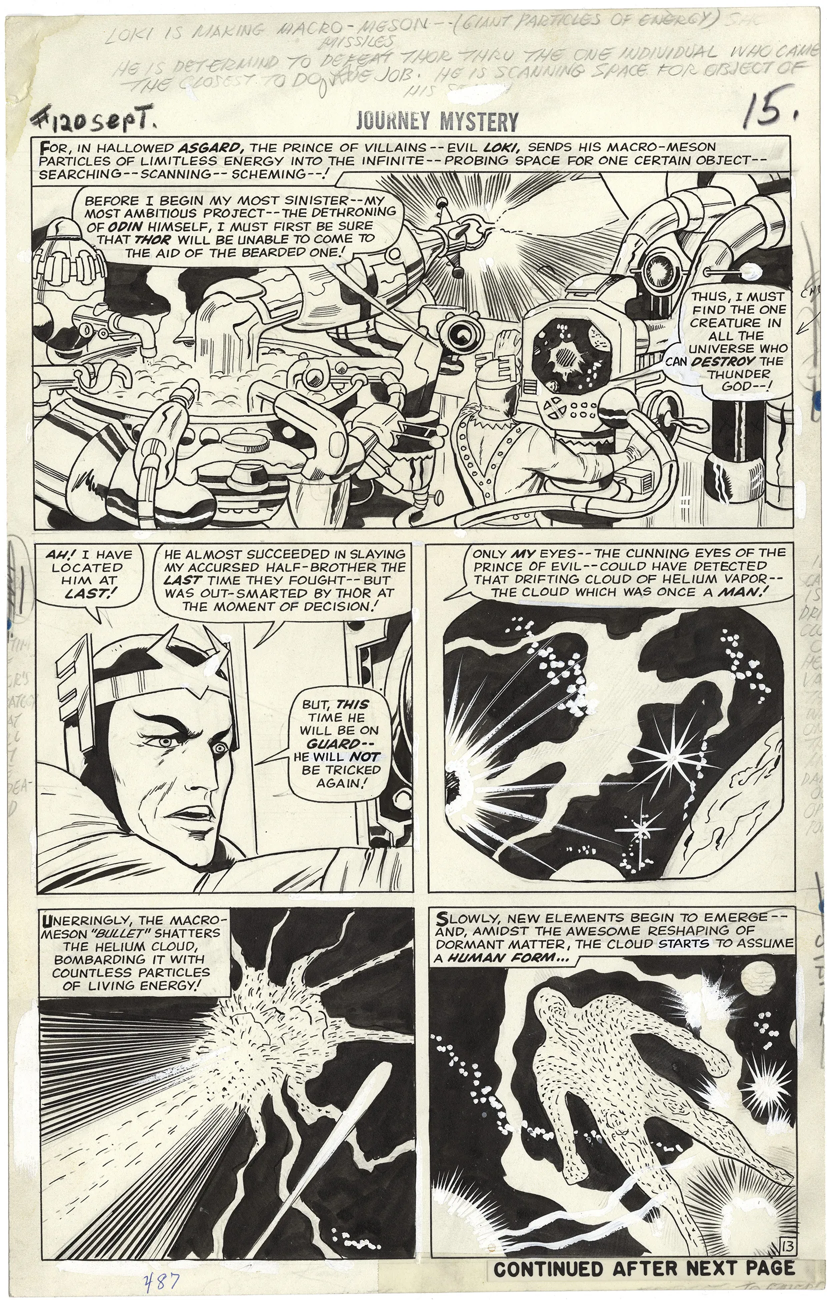 Journey Into Mystery #120 p13 (Large Art)