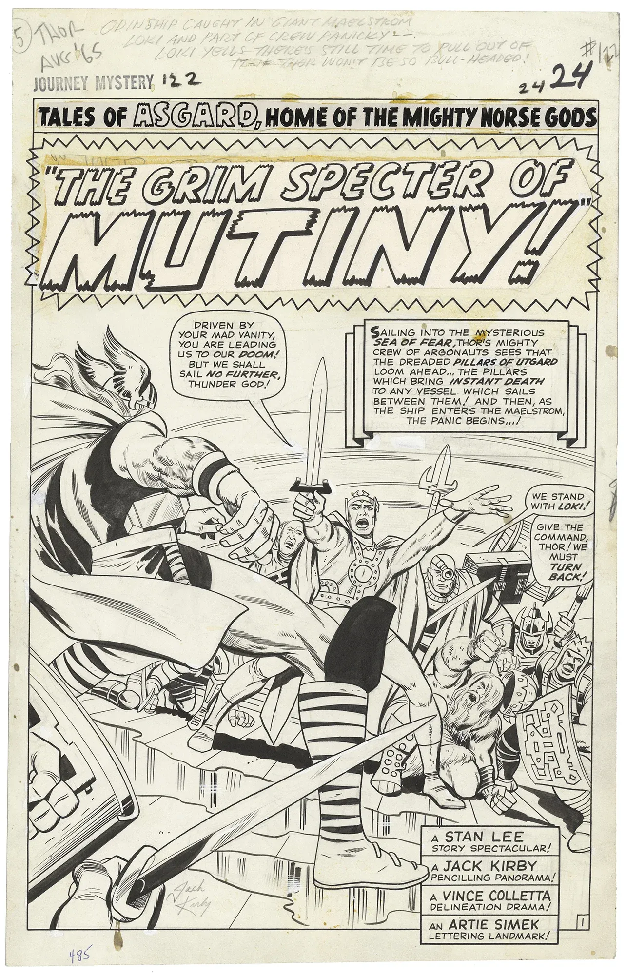 Journey Into Mystery #122 p1 (Signed Large Art Splash)